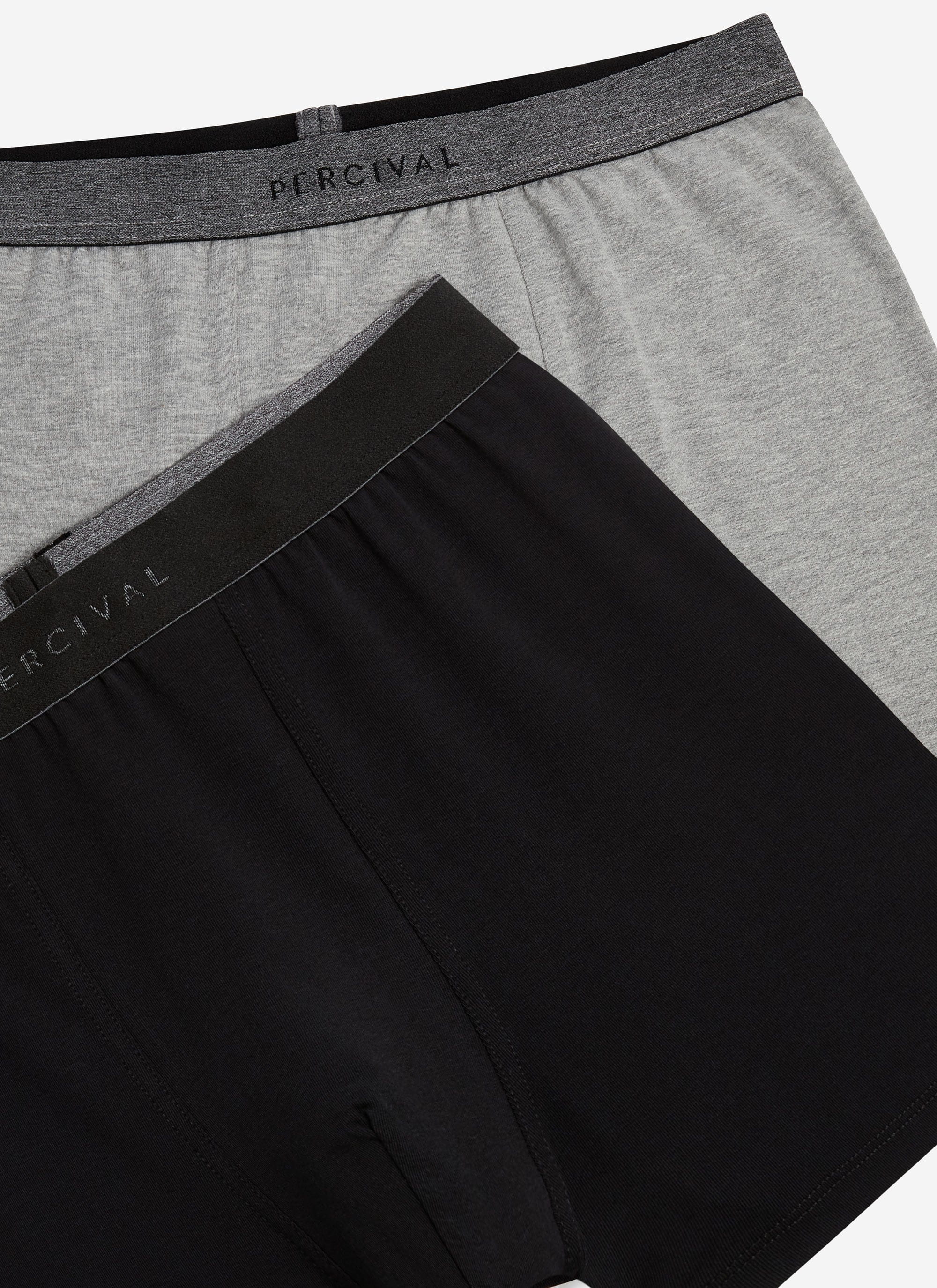 2 Pack Stretch Trunks | Cotton | Grey/Black - Image 2