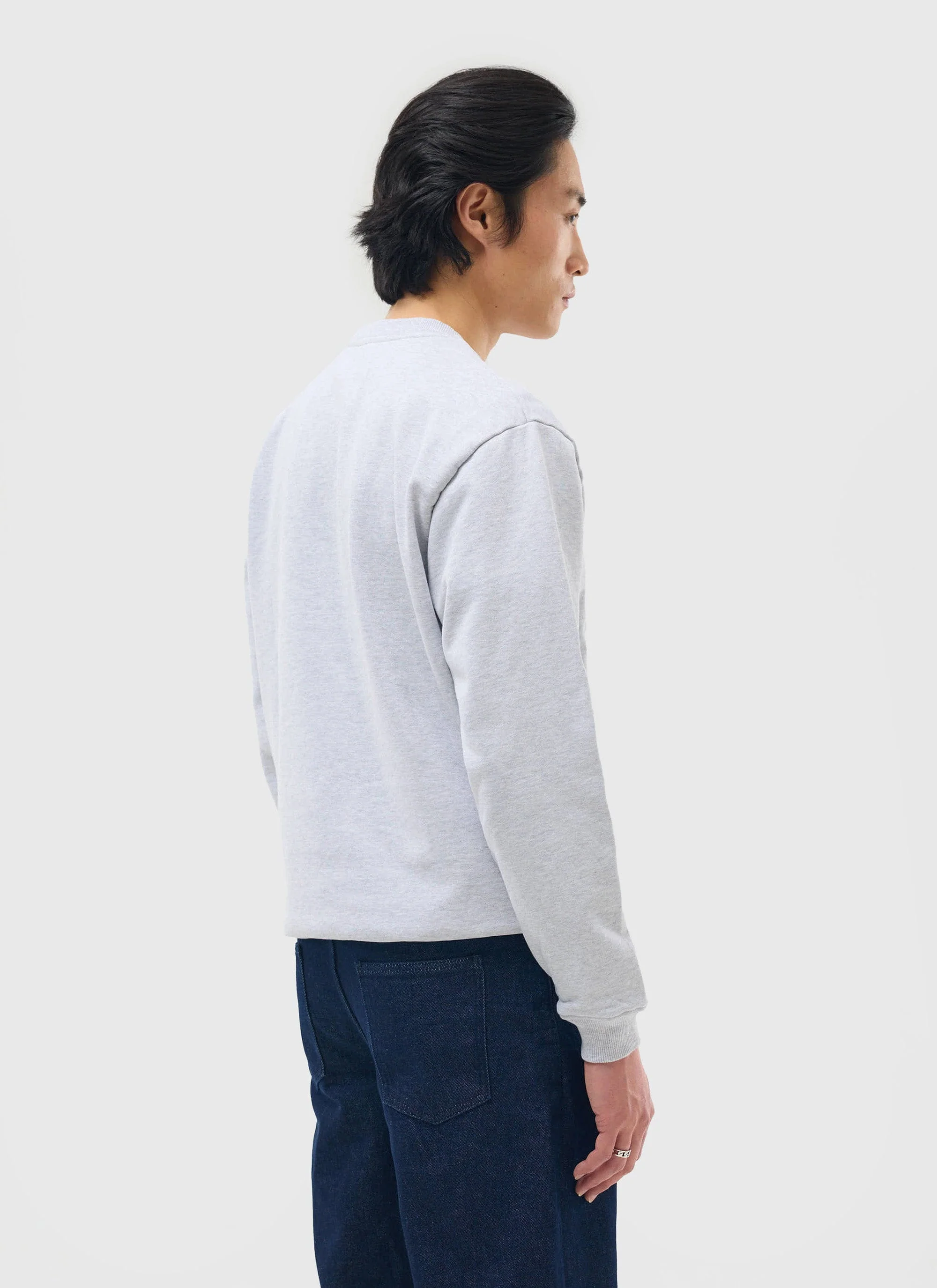 90's Dad Sweatshirt | Cotton | Athletic Grey - Image 4
