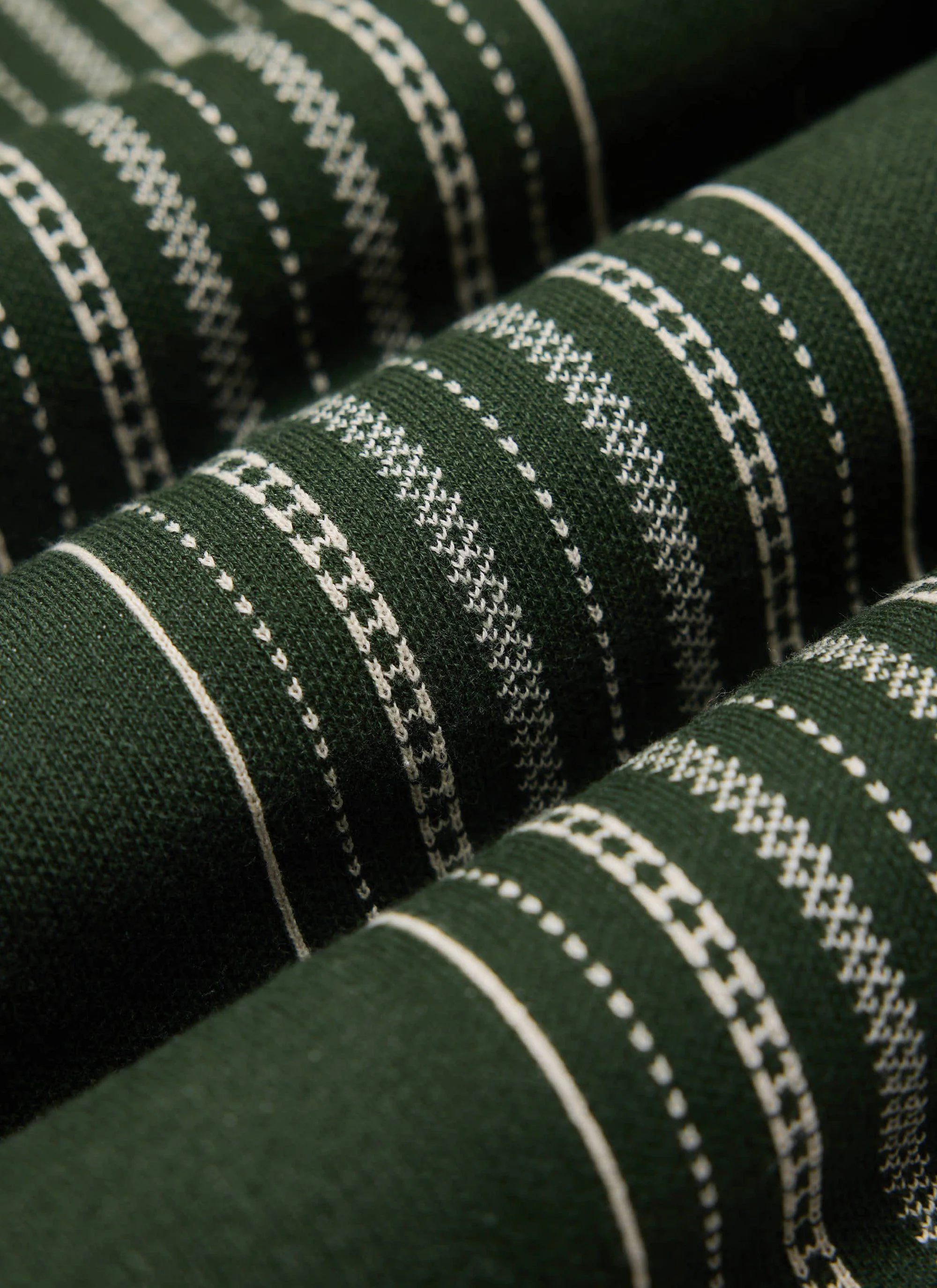 Accolades Knitted Short Sleeve Shirt | Cotton | Forest Green - Image 7
