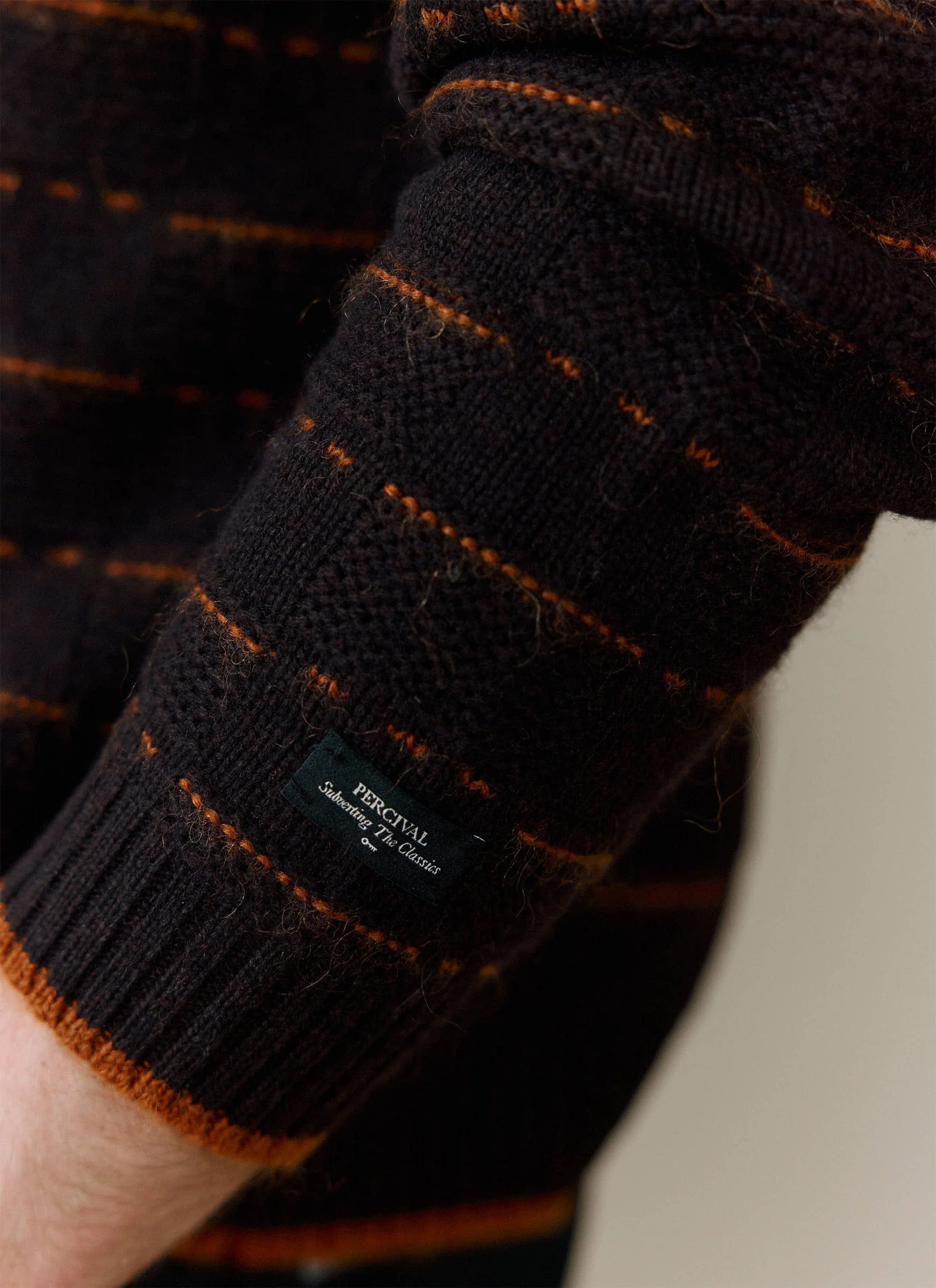 Addison Knitted Shirt | Wool | Brown - Image 7