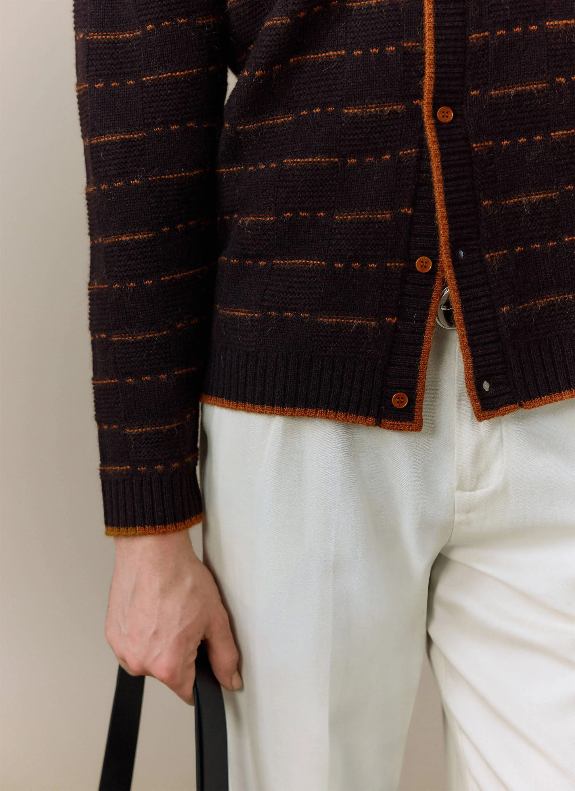 Addison Knitted Shirt | Wool | Brown - Image 8