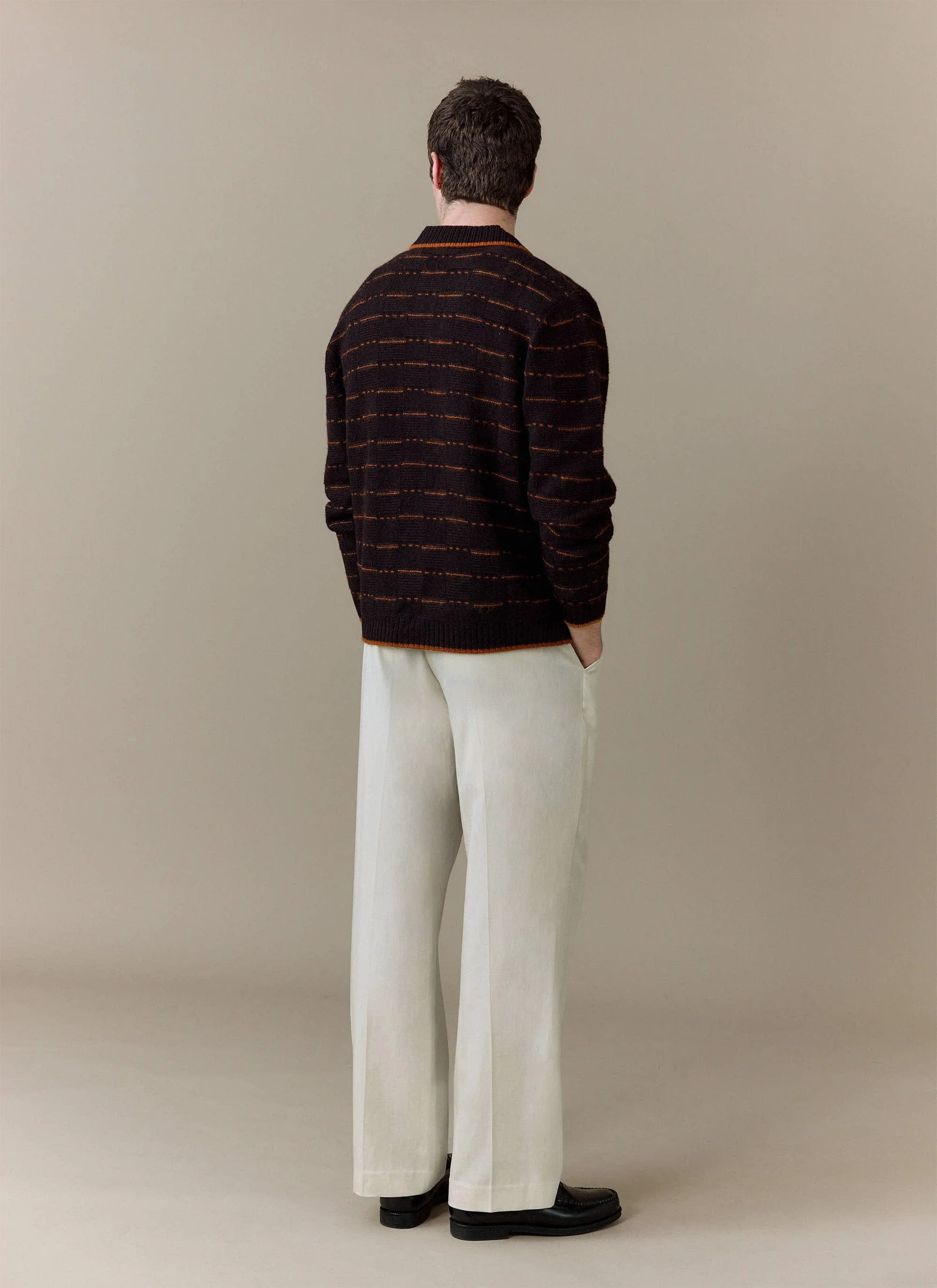 Addison Knitted Shirt | Wool | Brown - Image 9