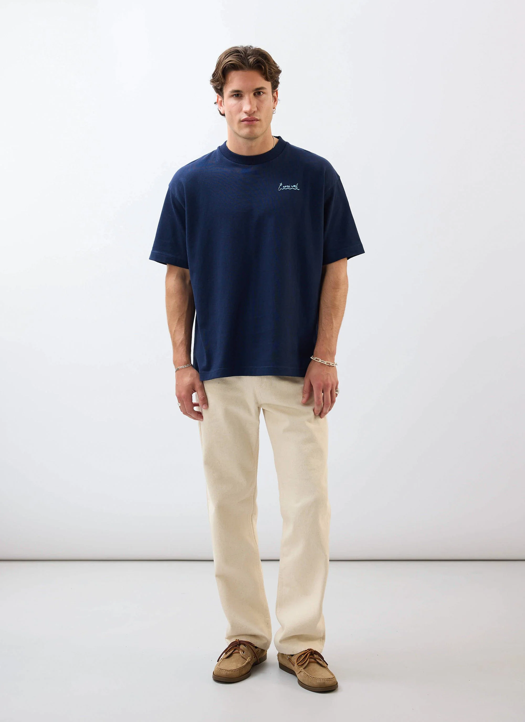 Amor Oversized T Shirt | Organic Cotton | Navy - Image 2