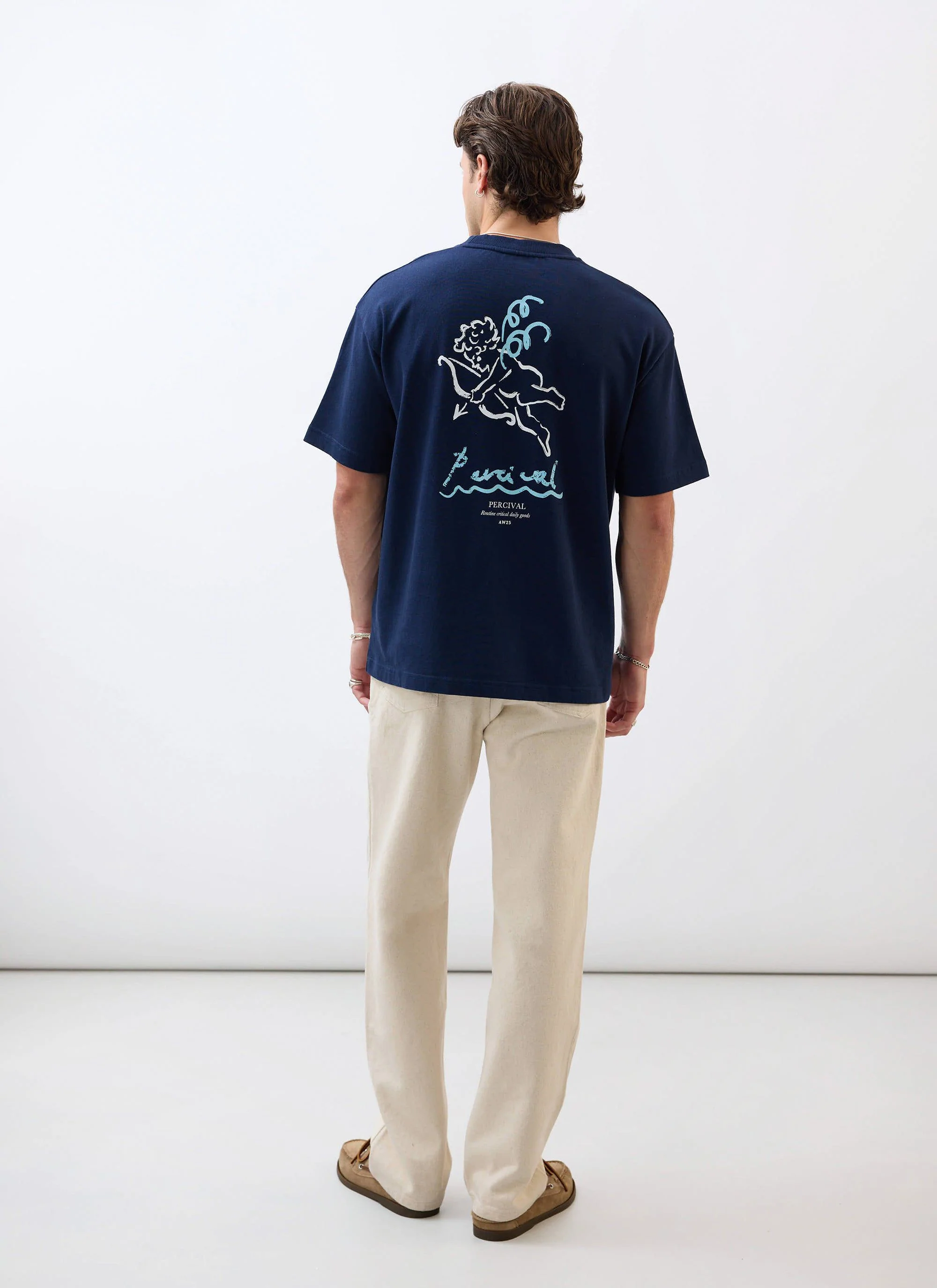 Amor Oversized T Shirt | Organic Cotton | Navy - Image 3
