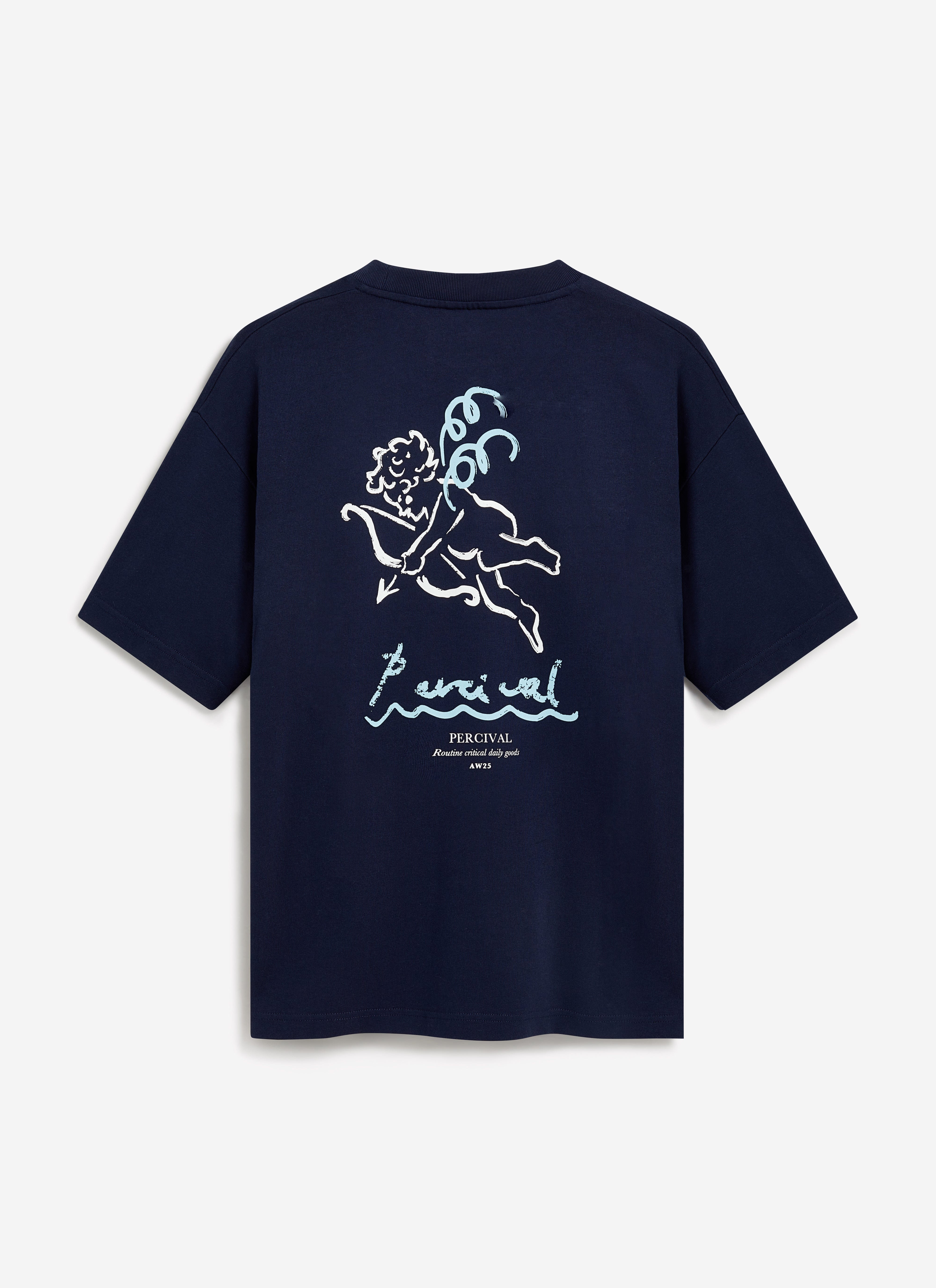 Amor Oversized T Shirt | Organic Cotton | Navy - Image 6