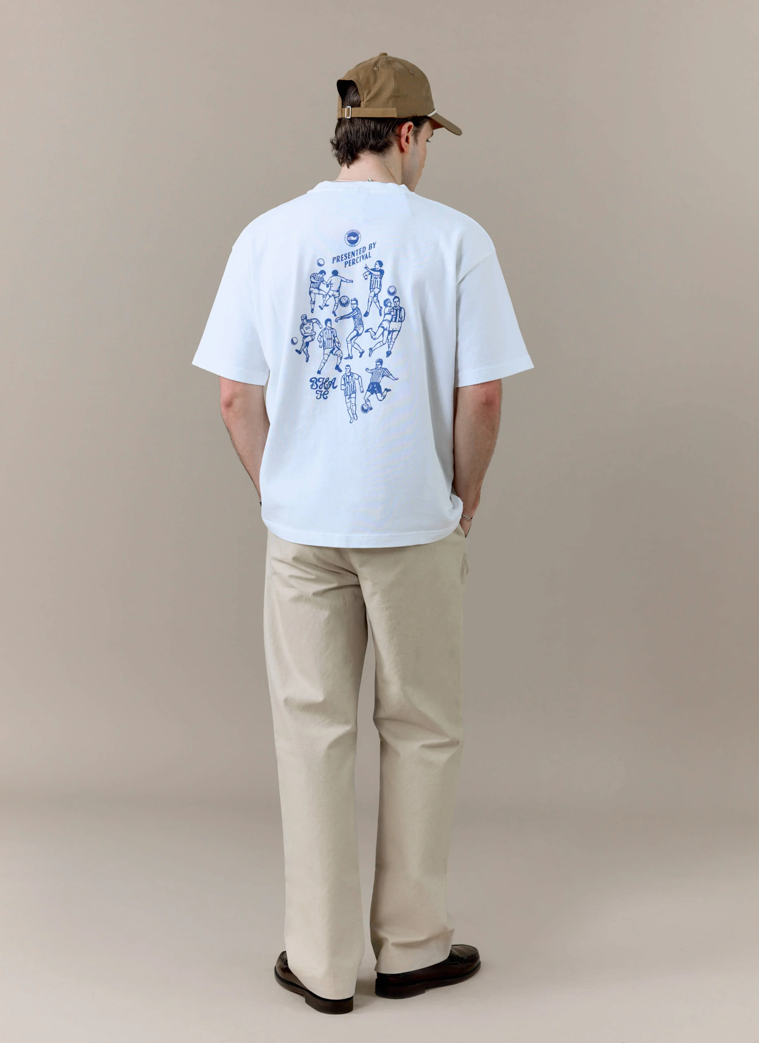 Archive Kits T Shirt | Brighton & Hove Albion F.C. x Percival | White - Image 4