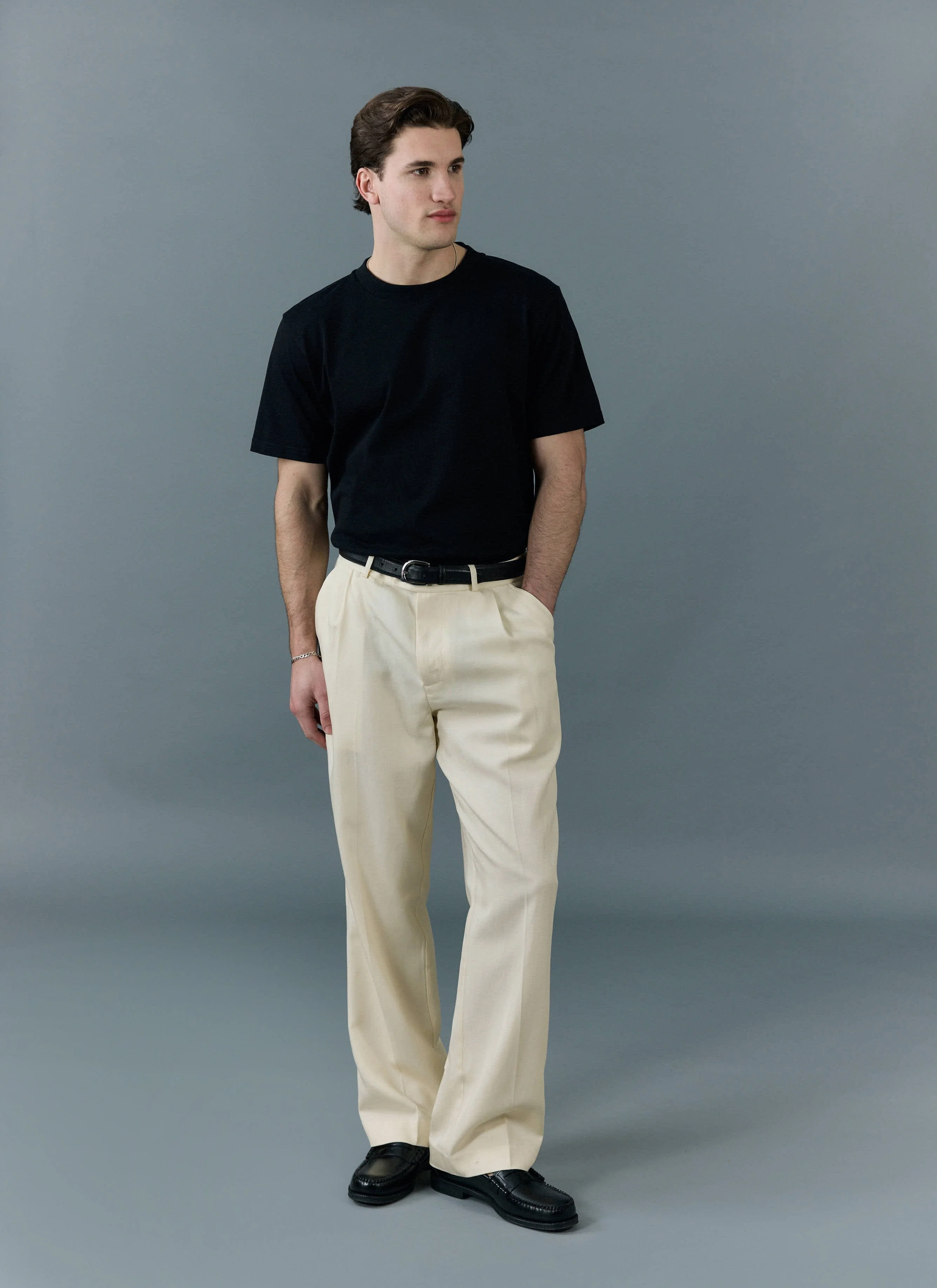 Men's Plain Black T Shirt | Regular Fit | Organic Cotton - Image 3