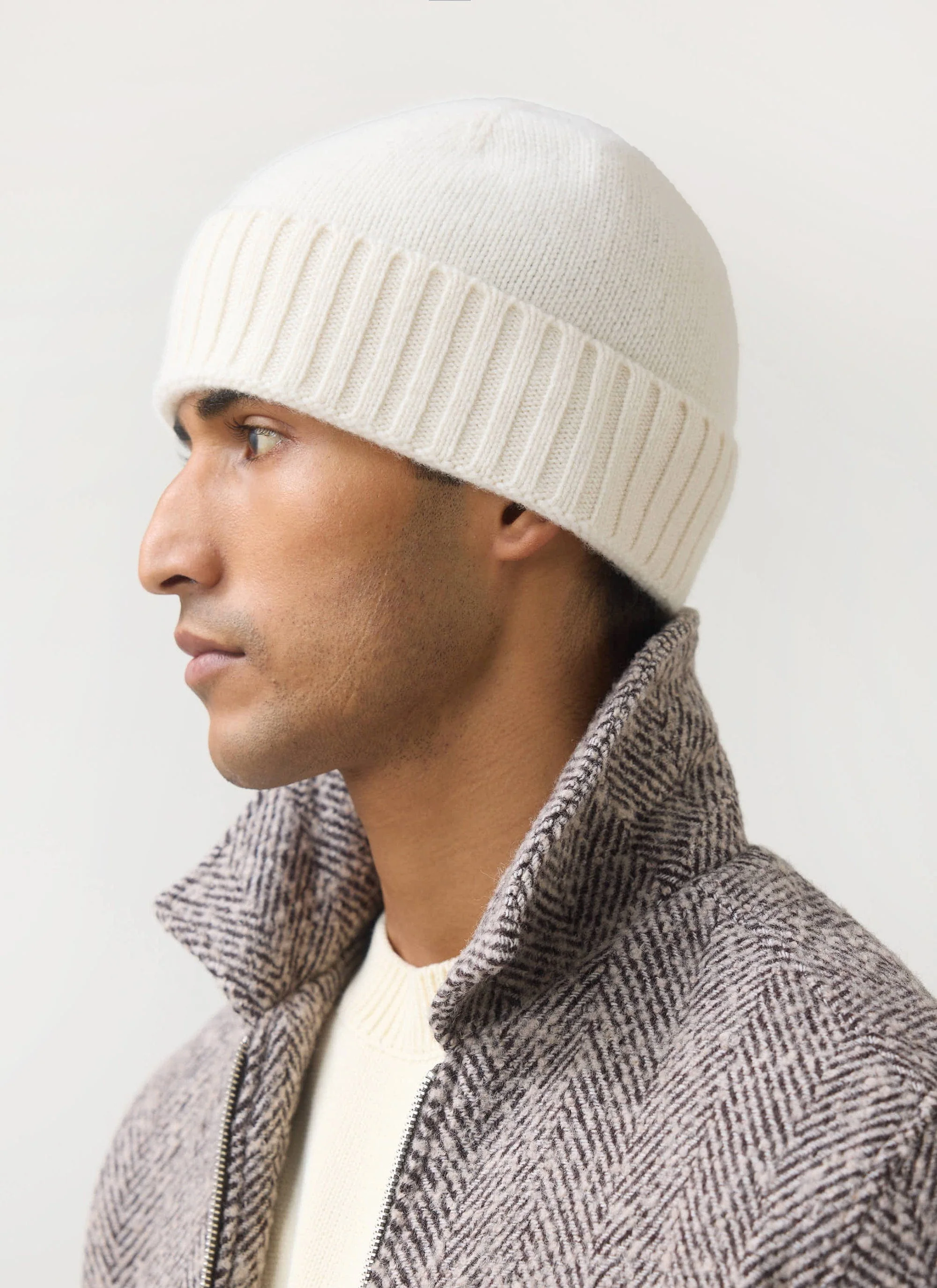 Beanie | Wool | Cream - Image 2