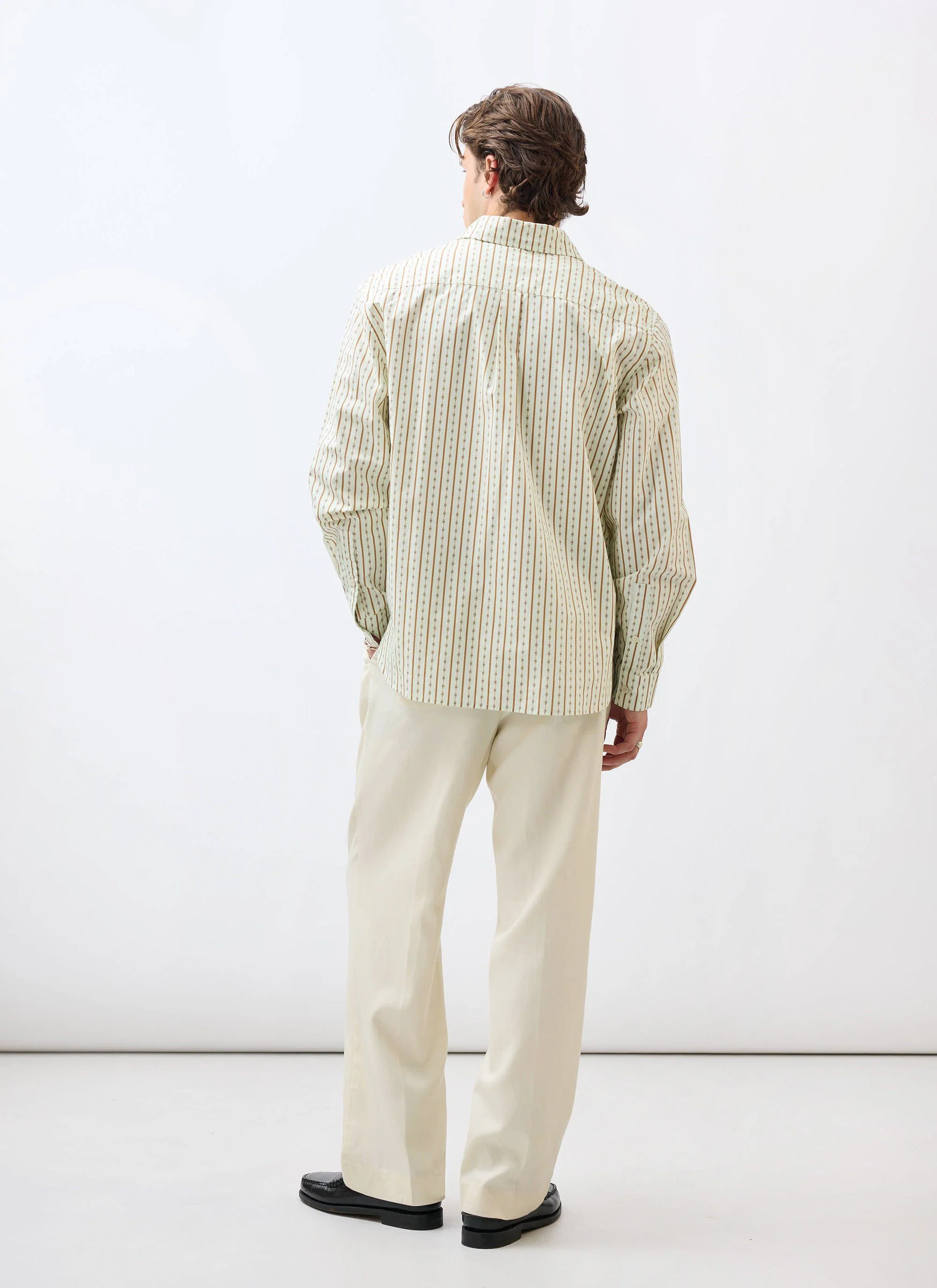 Binding Oversized Pearce Shirt | Cotton | Cream - Image 6
