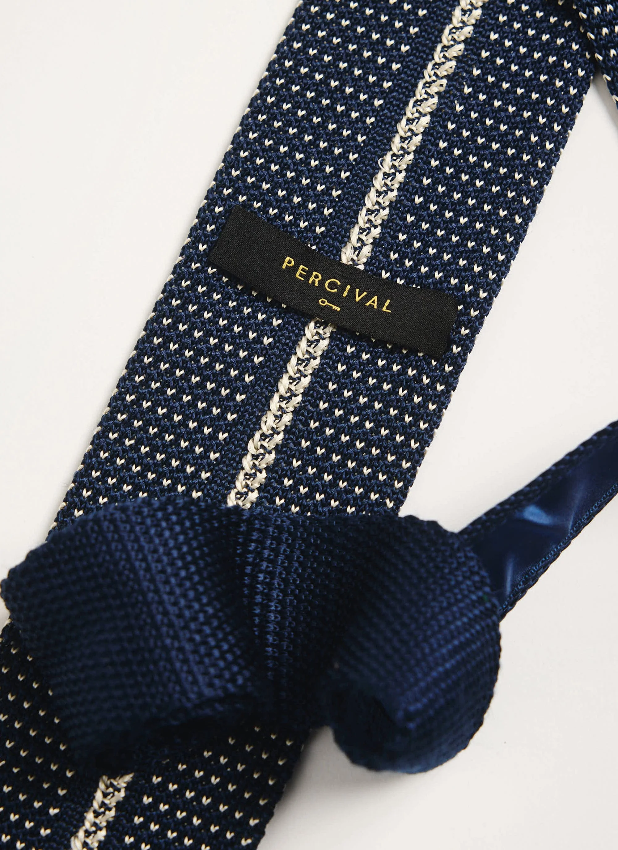 Birdseye Silk Tie | Blue - Image 3