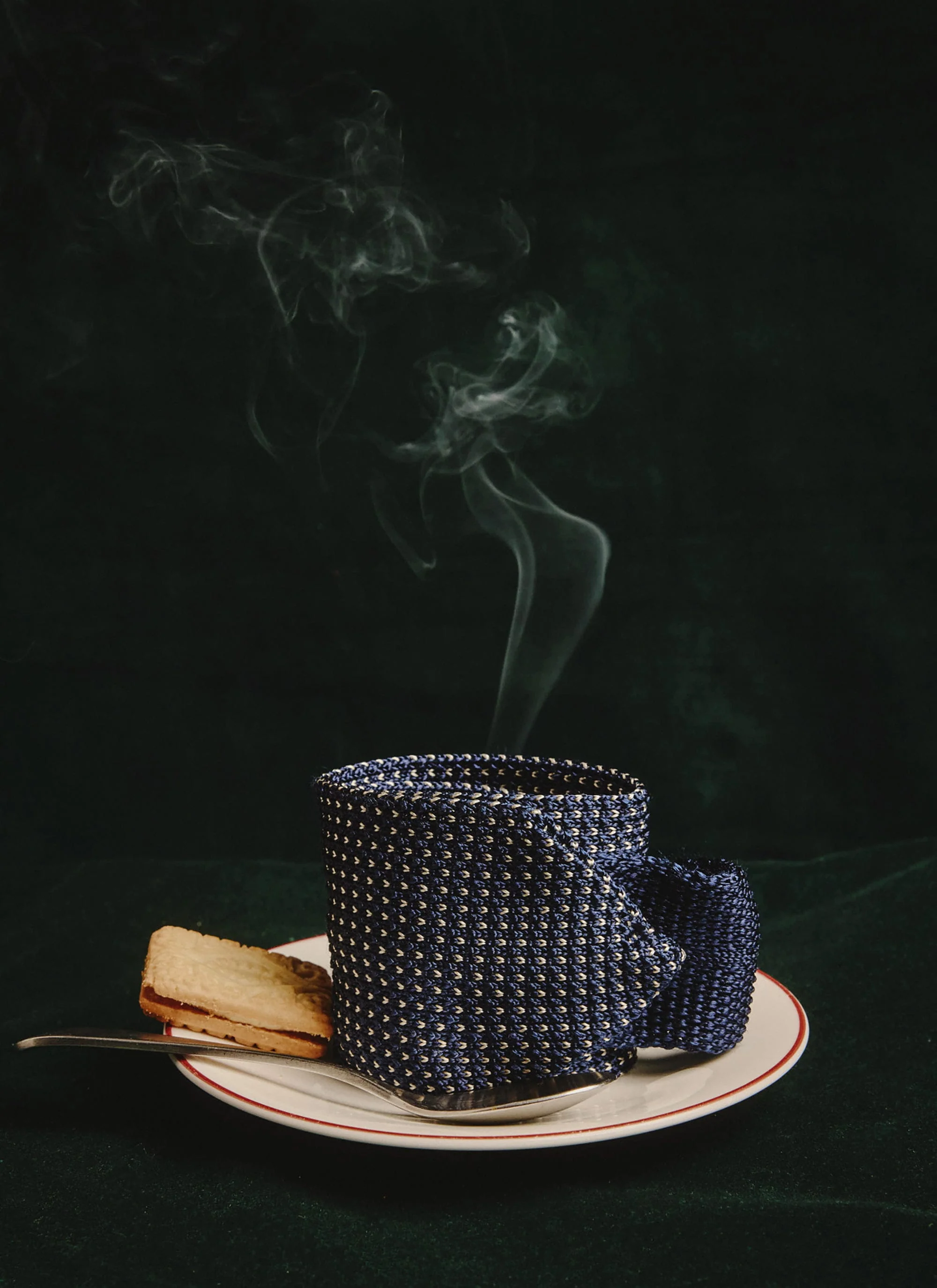 Birdseye Silk Tie | Blue - Image 5