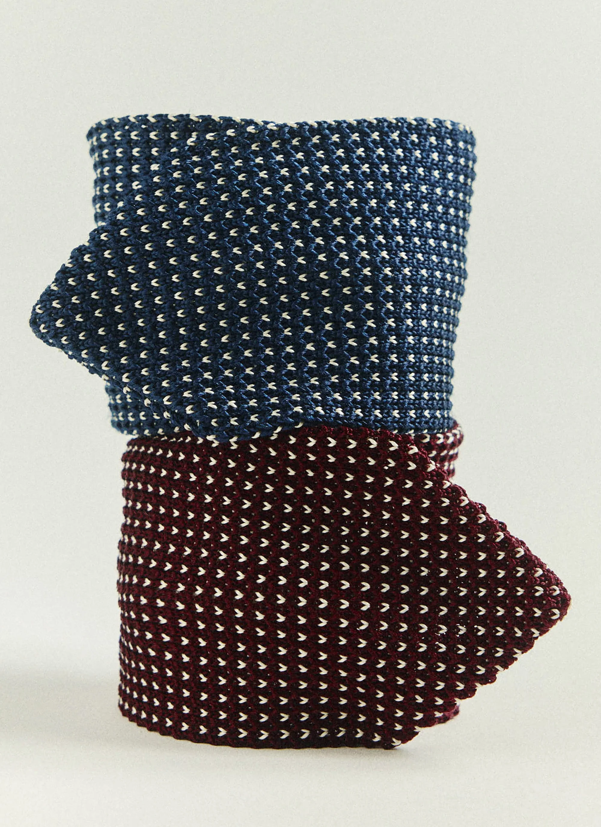 Birdseye Silk Tie | Blue - Image 6