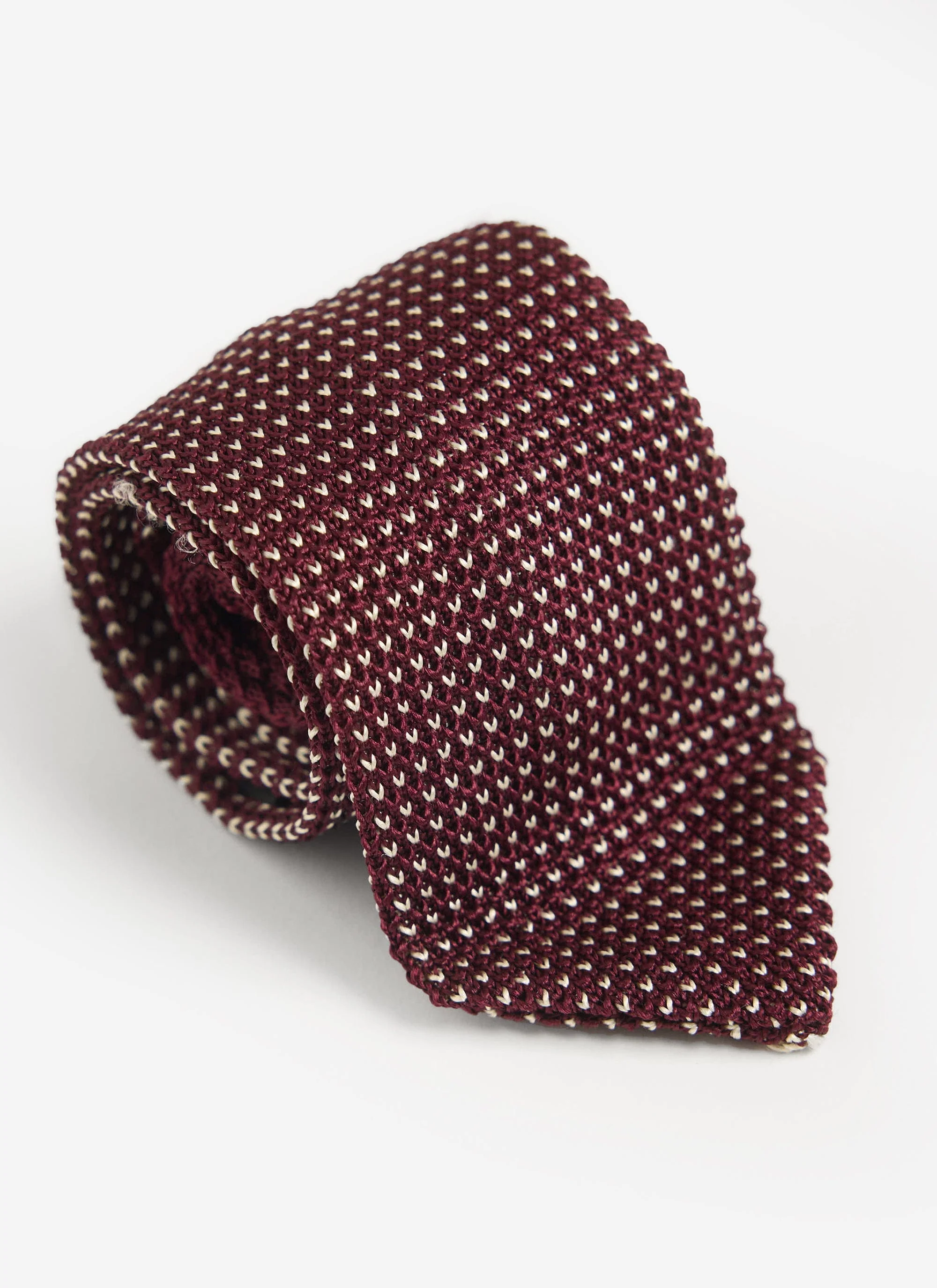 Birdseye Silk Tie | Red - Image 3