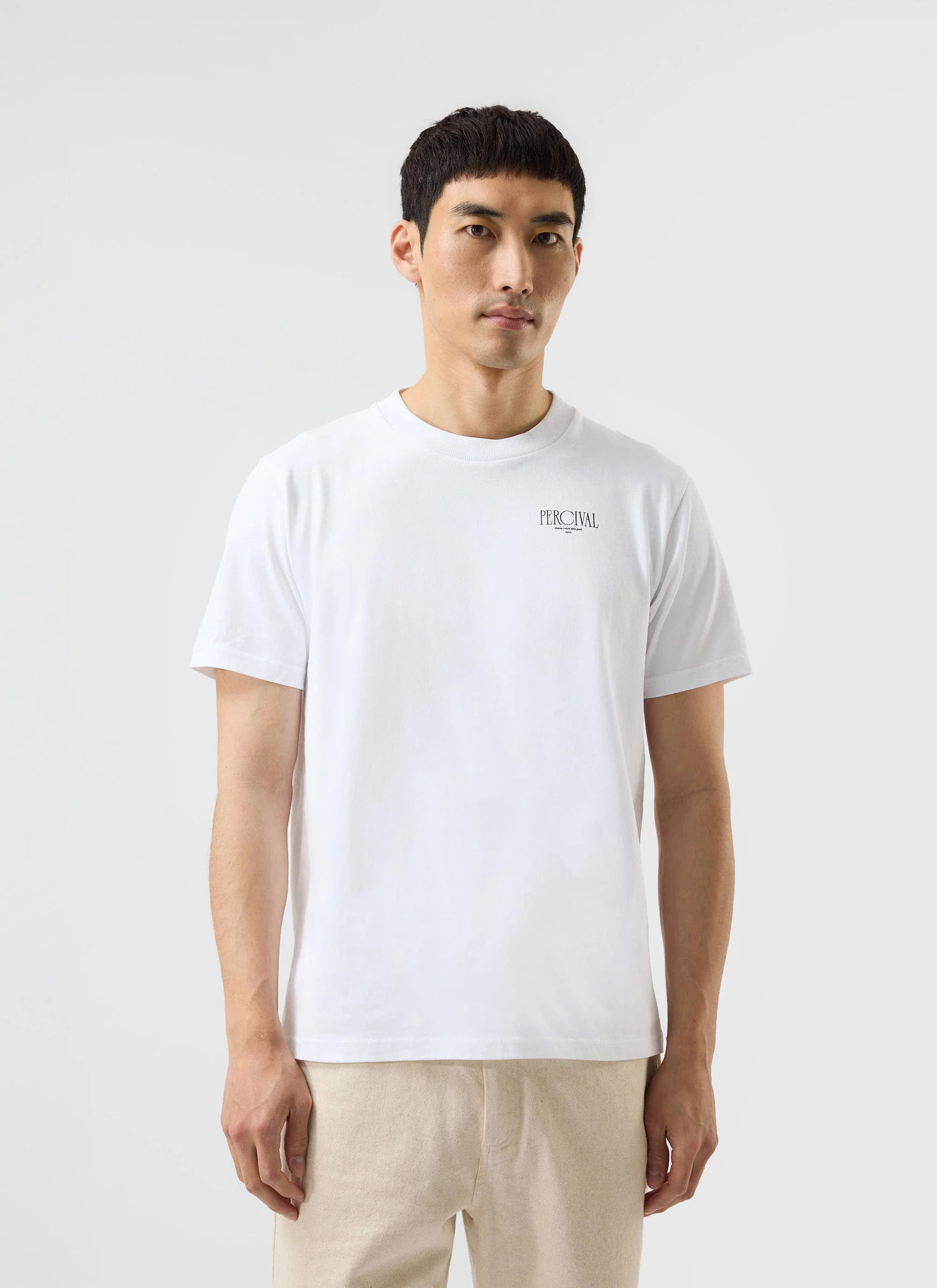 Bistro T Shirt | Embroidered Organic Cotton | White - Image 5