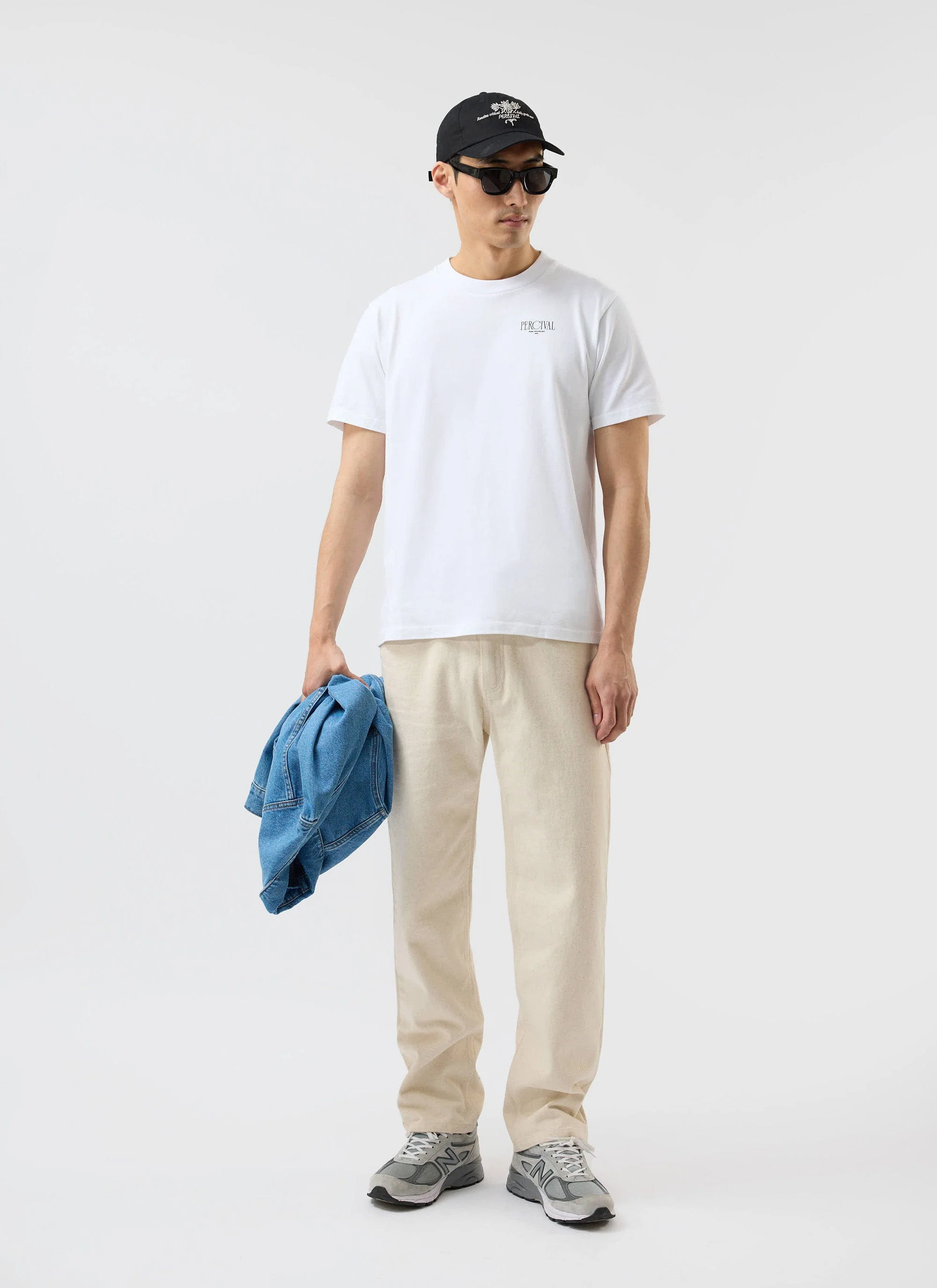 Bistro T Shirt | Embroidered Organic Cotton | White - Image 6