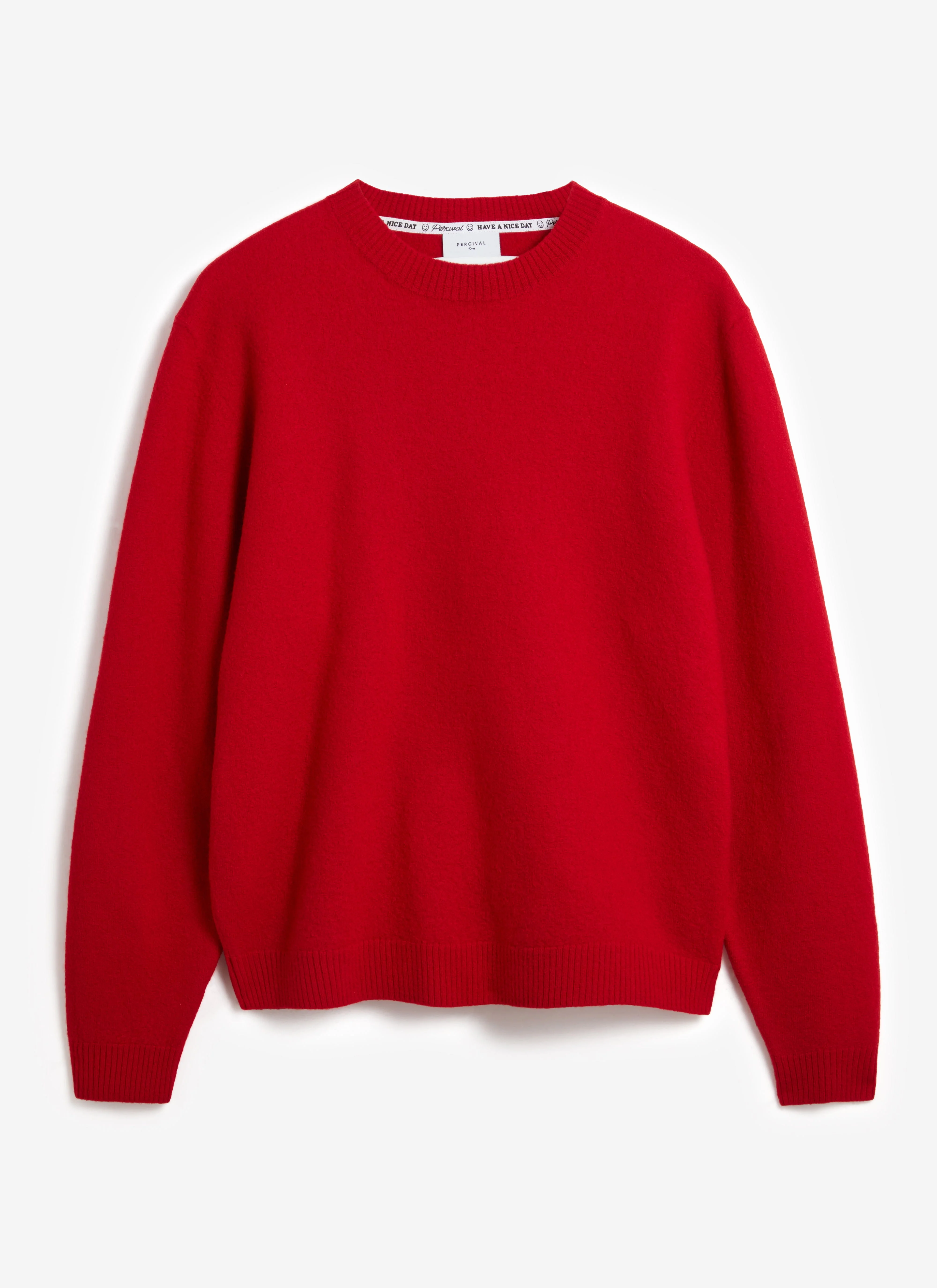 Felted Relaxed Jumper | Wool | Red - Image 5