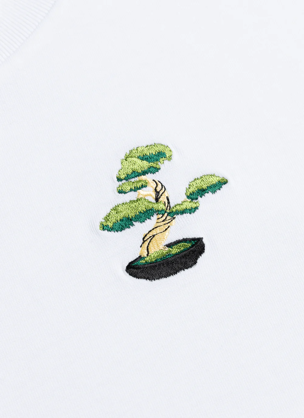 Bonsai Embroidered T Shirt | Organic Cotton | White - Image 4