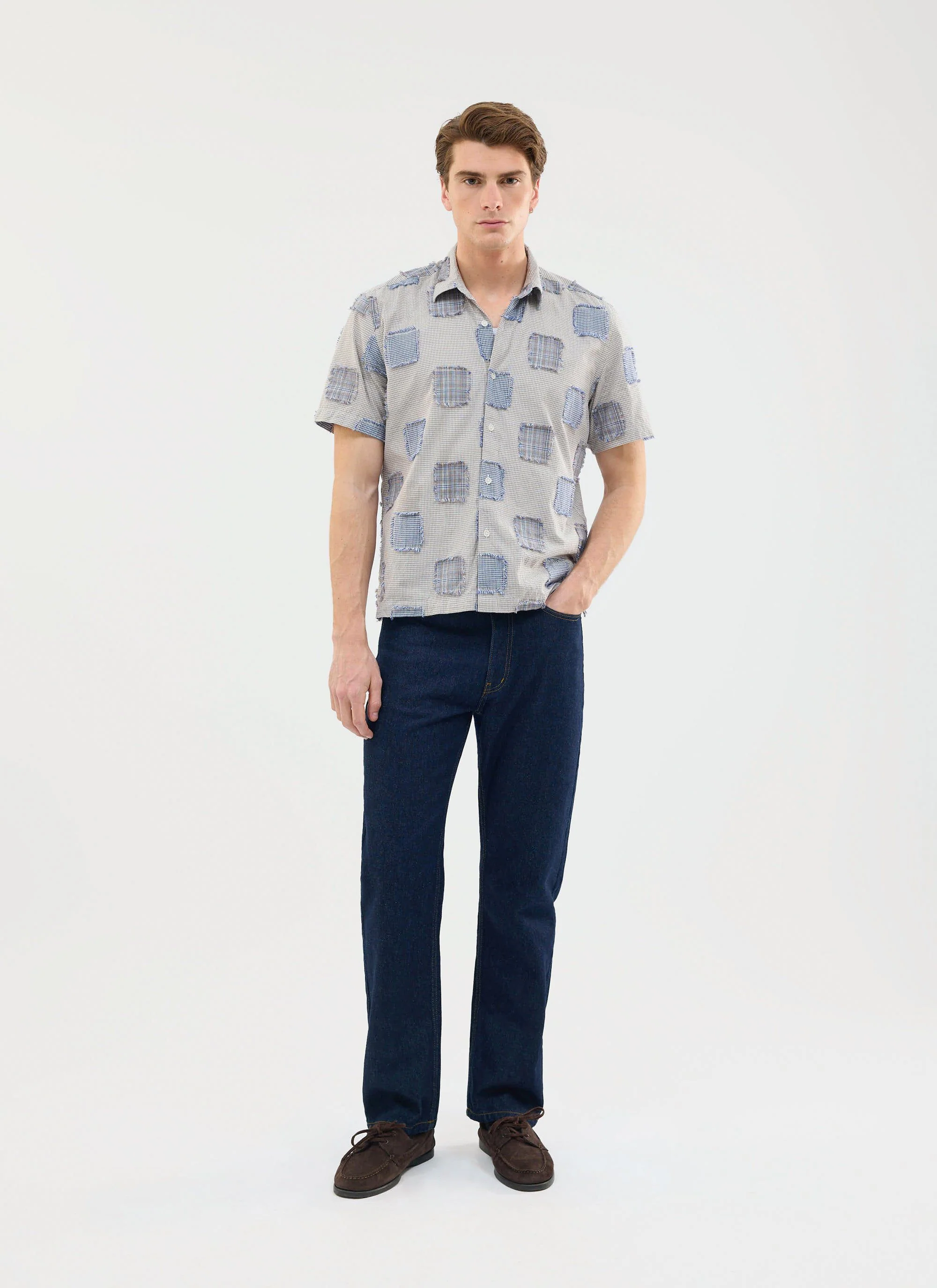 Bruno Boxy Clerk Shirt | Grey