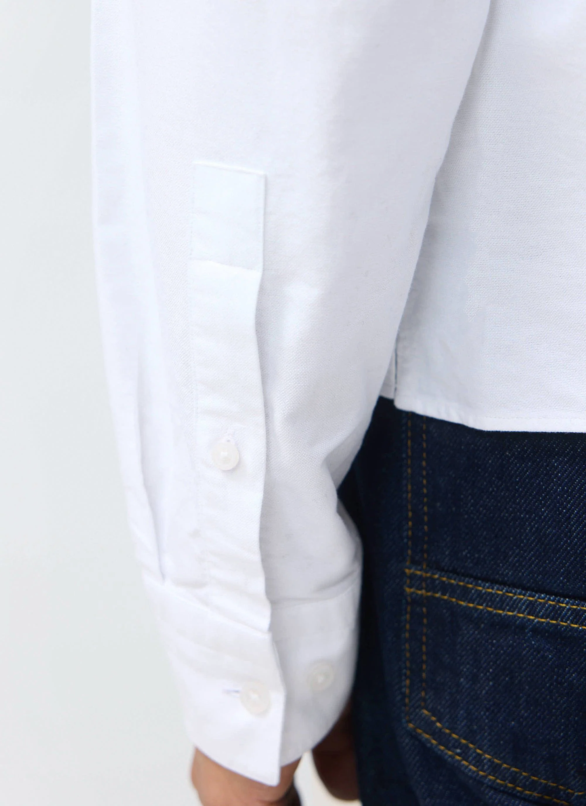 Button Down Boxy Shirt | Percival x Guinness | White - Image 5