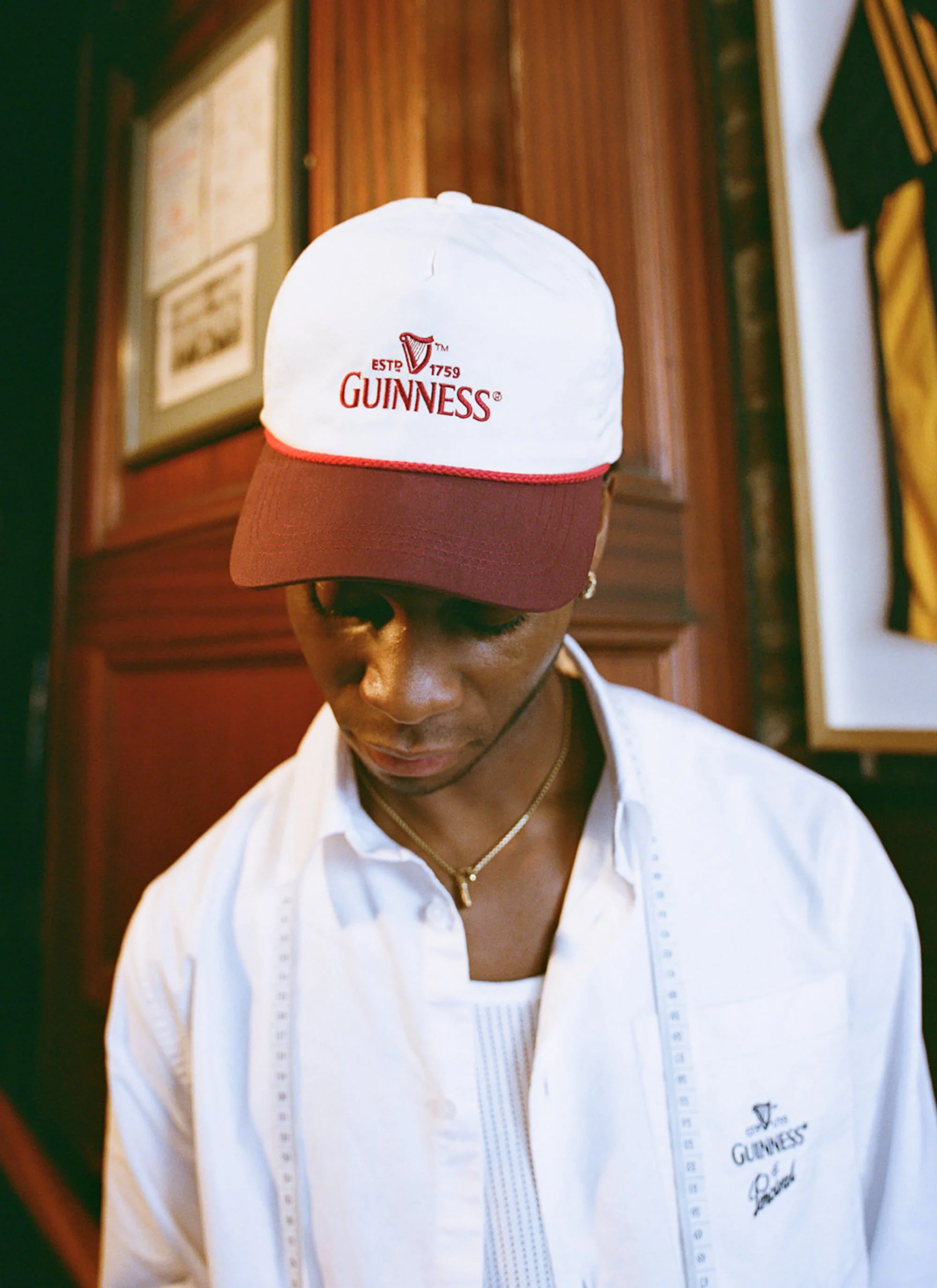 Button Down Boxy Shirt | Percival x Guinness | White - Image 6