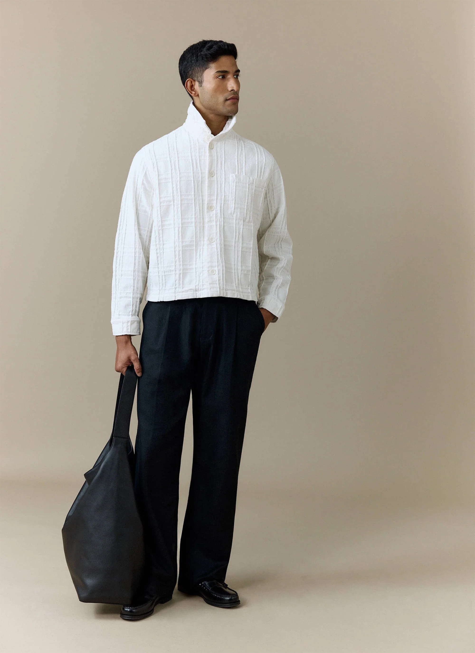 Canyon Heavyweight Overshirt | Cotton | White - Image 3