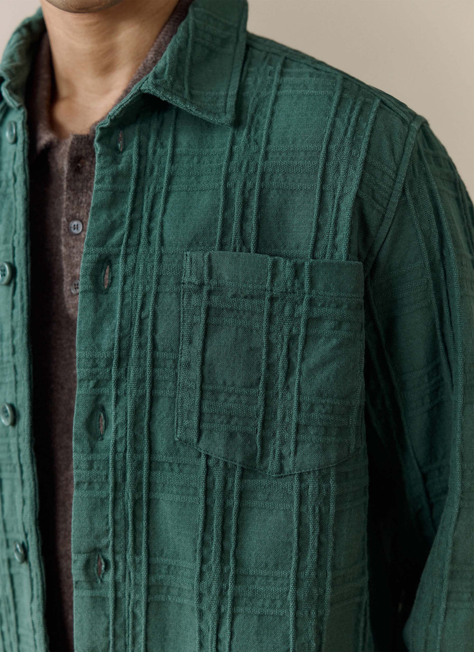 Canyon Heavyweight Overshirt | Cotton | Forest - Image 4