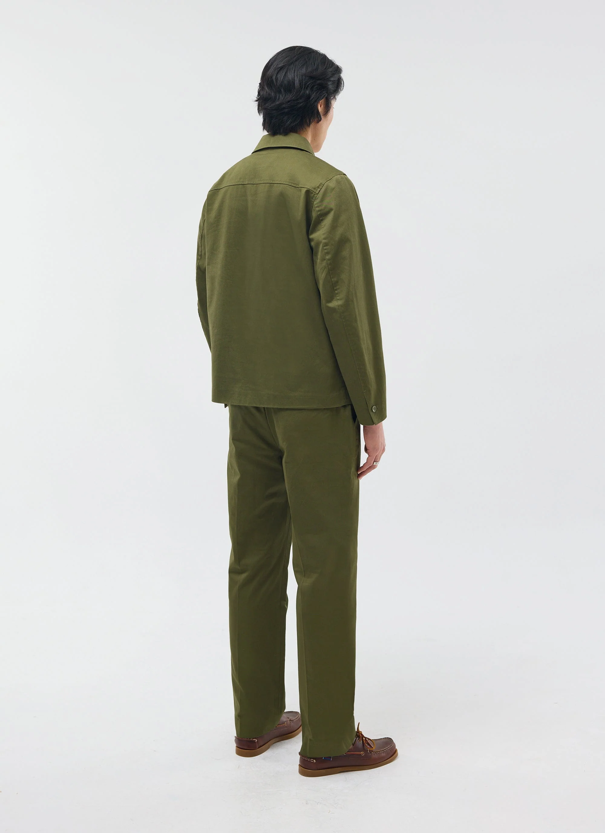 Casual Workwear Jacket | Cotton | Khaki - Image 6