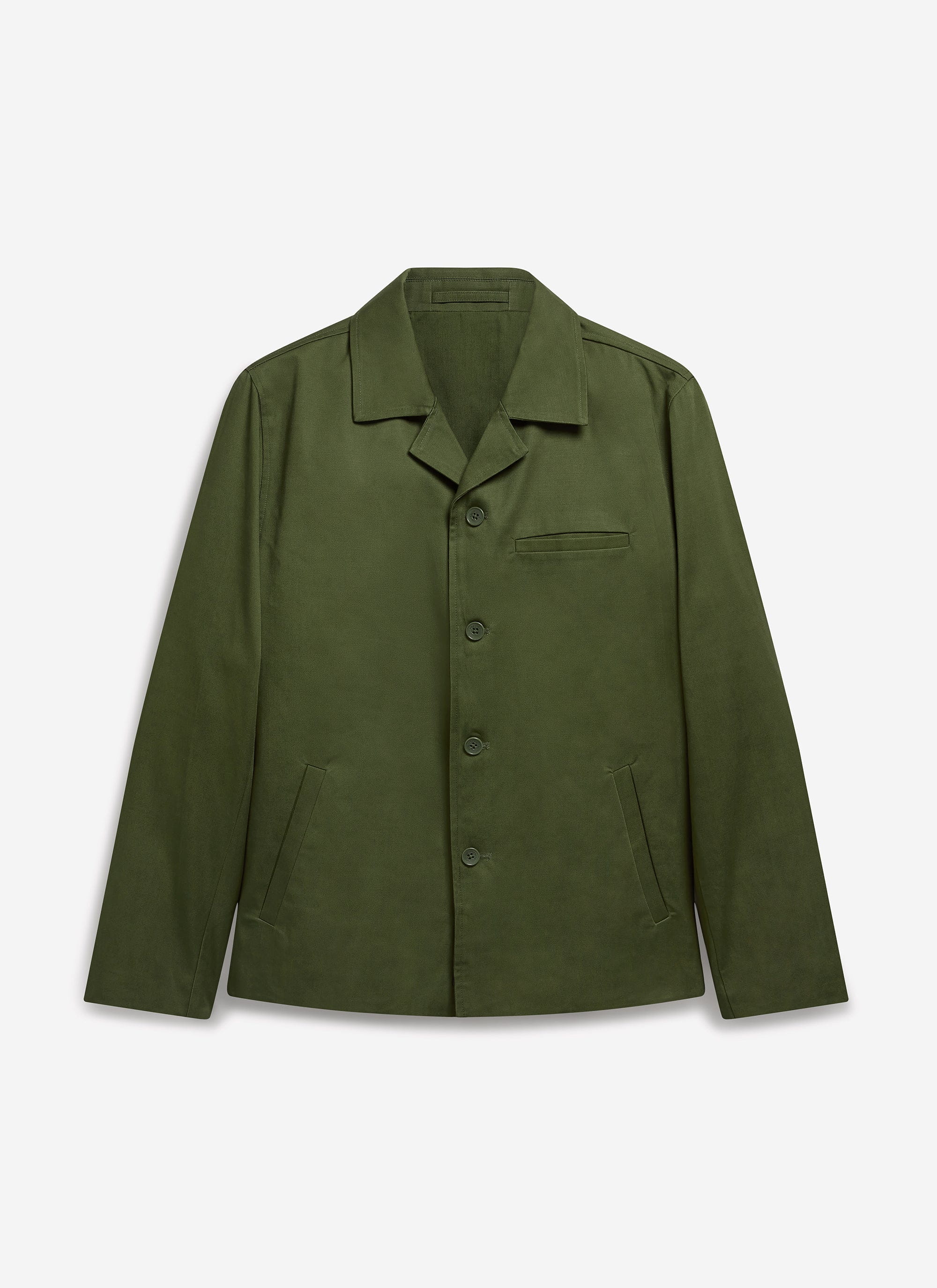 Casual Workwear Jacket | Cotton | Khaki - Image 9