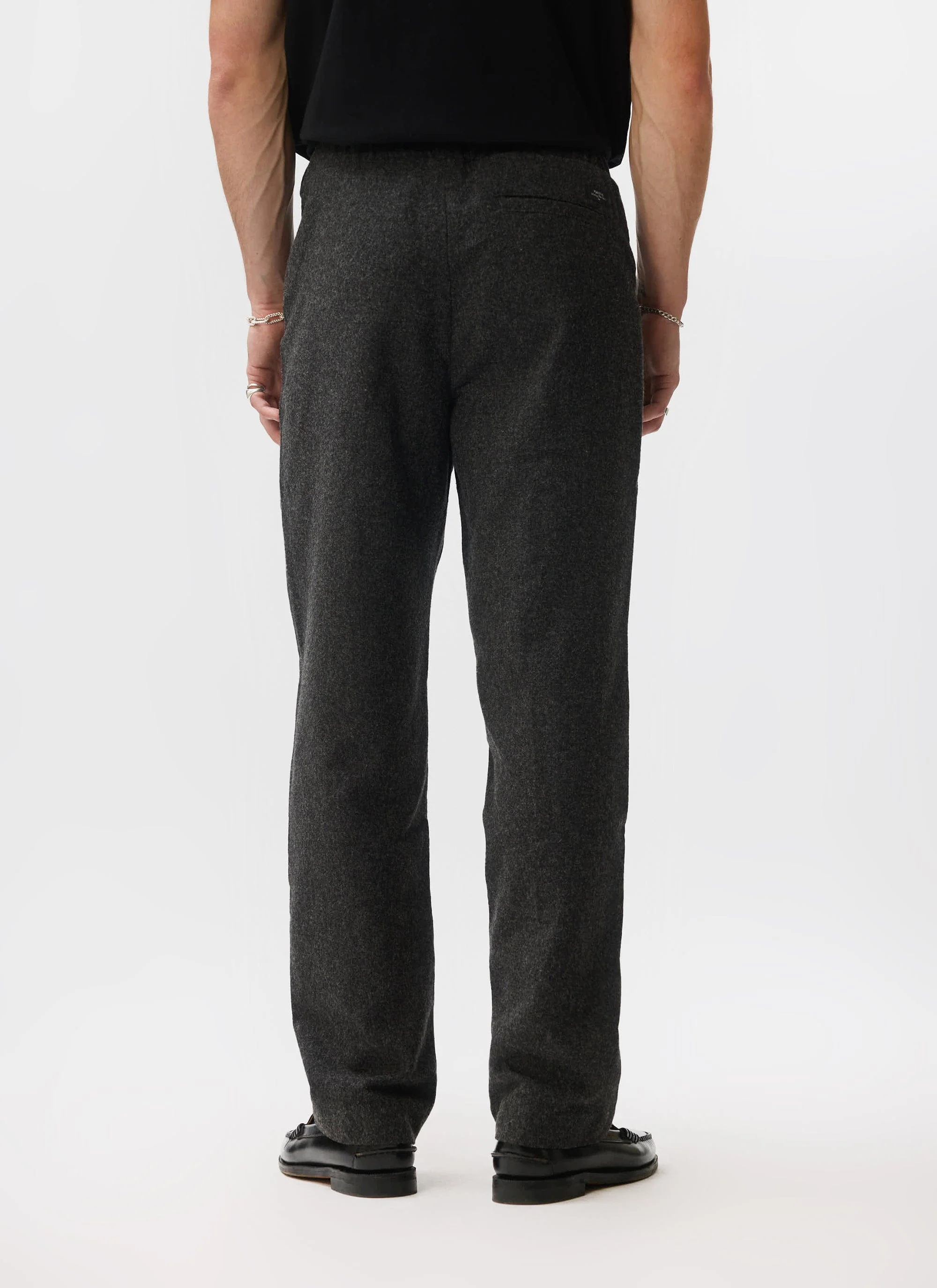 Caxton Smart Trousers | Brushed Wool | Black - Image 5