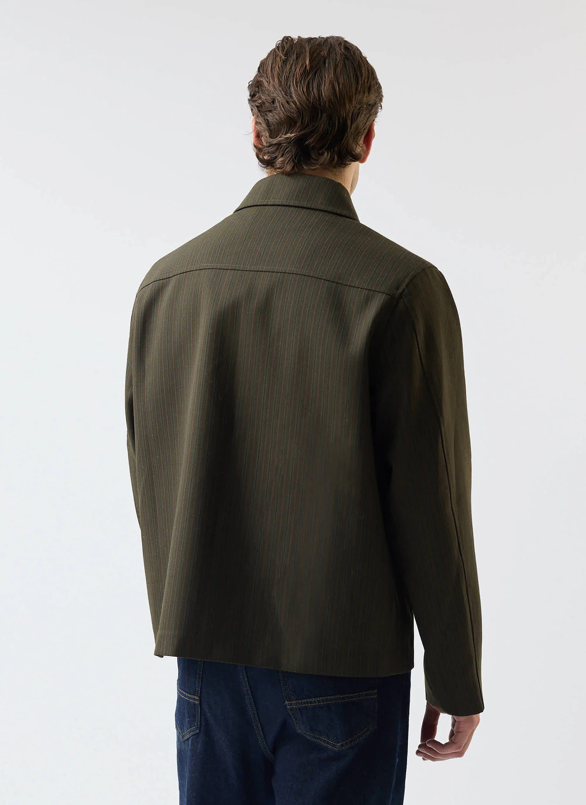 Men's Chapter Zip Up Jacket | Forest Green - Image 7