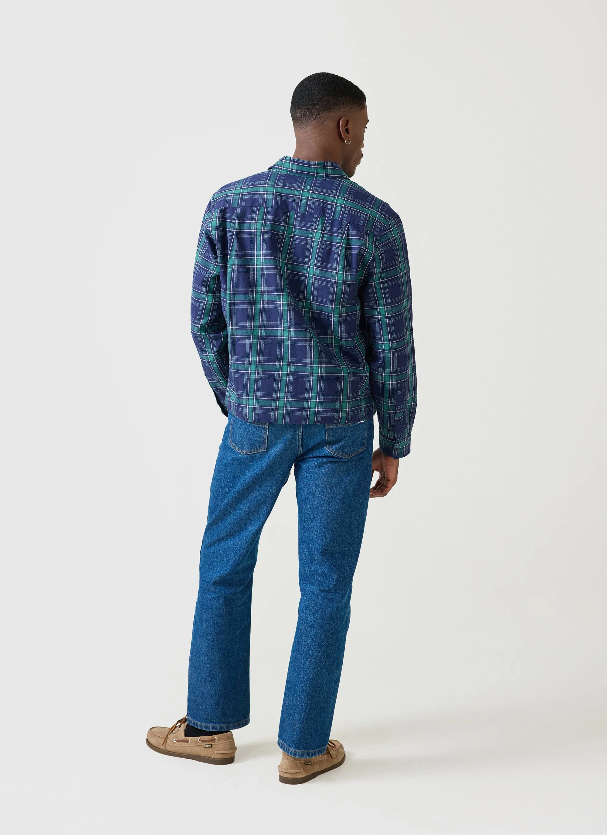 Check Boxy Long Sleeve Shirt | Champion x Percival | Multi - Image 3