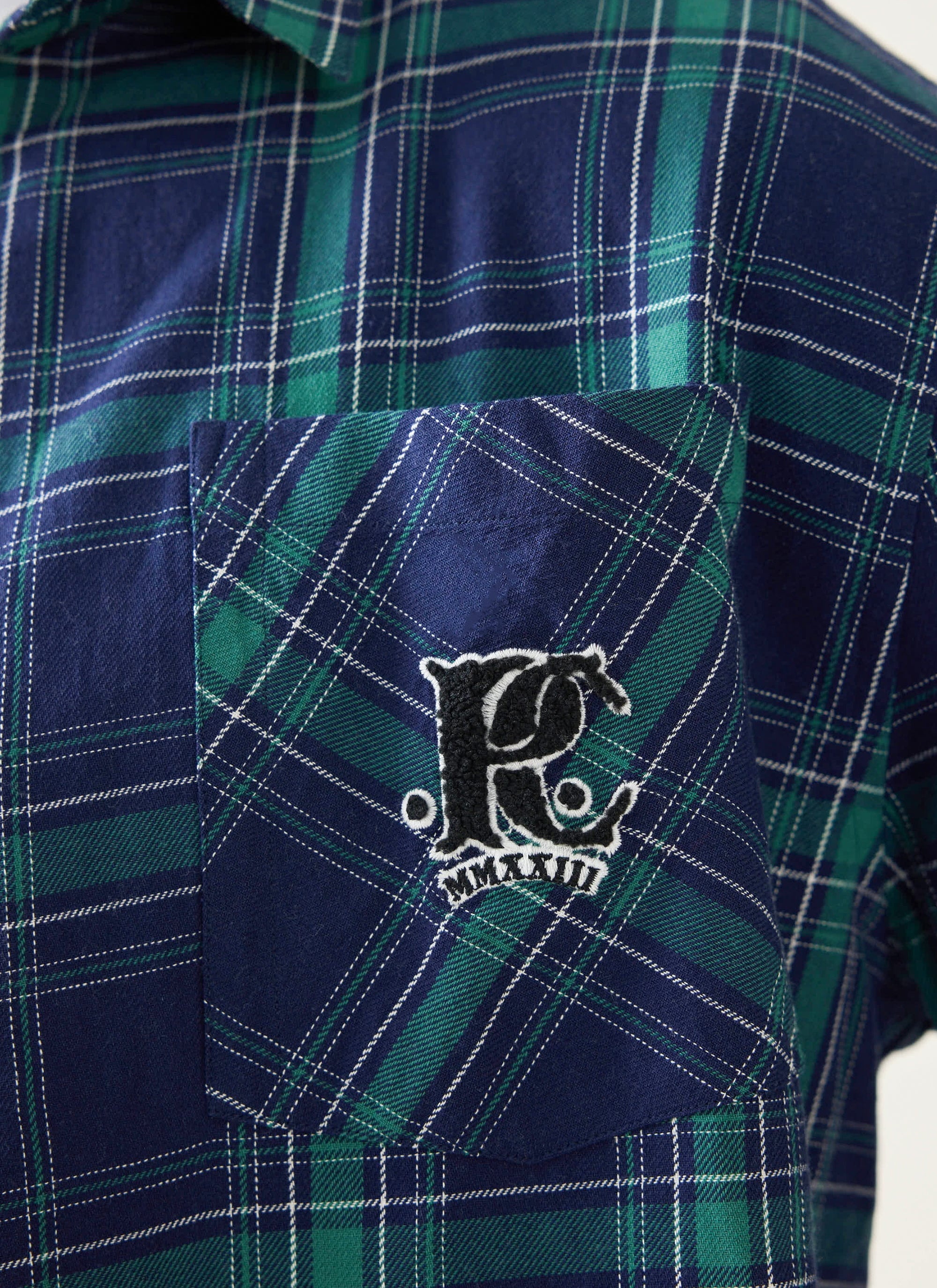 Check Boxy Long Sleeve Shirt | Champion x Percival | Multi - Image 5