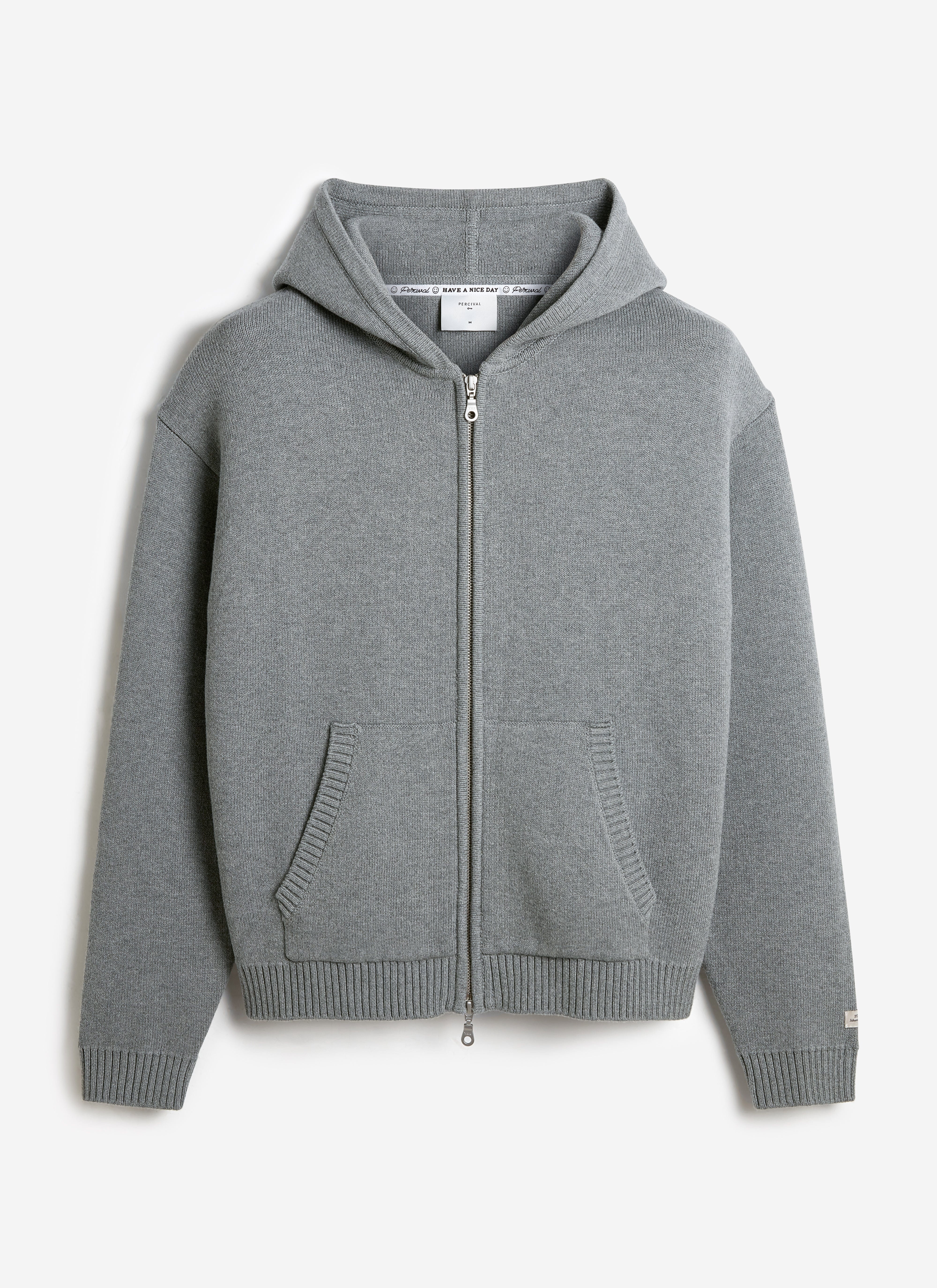 Chronicle Knitted Hoodie | Cotton | Grey - Image 8