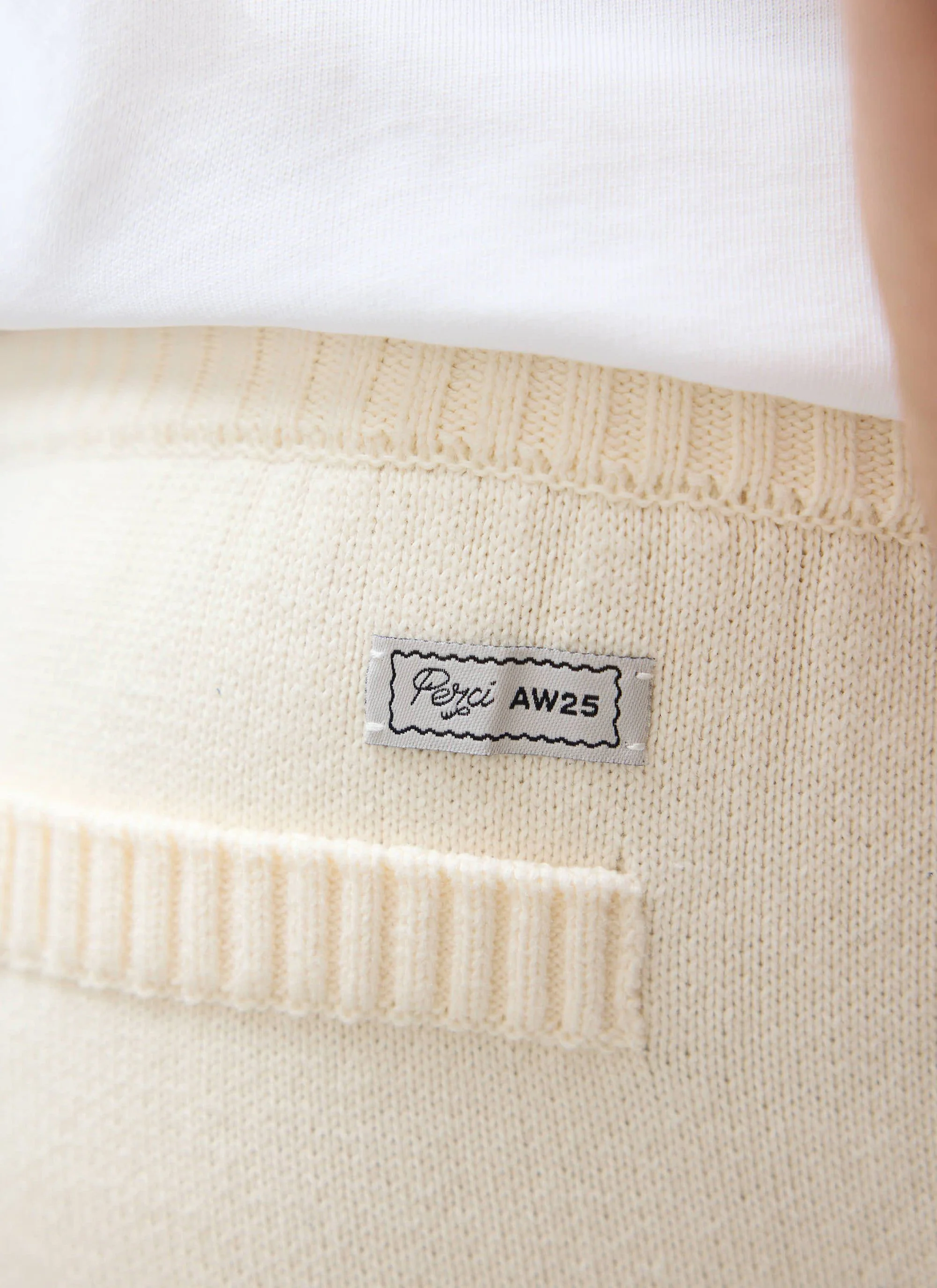 Chronicle Knitted Straight Leg Trackpants | Cotton | Cream - Image 6