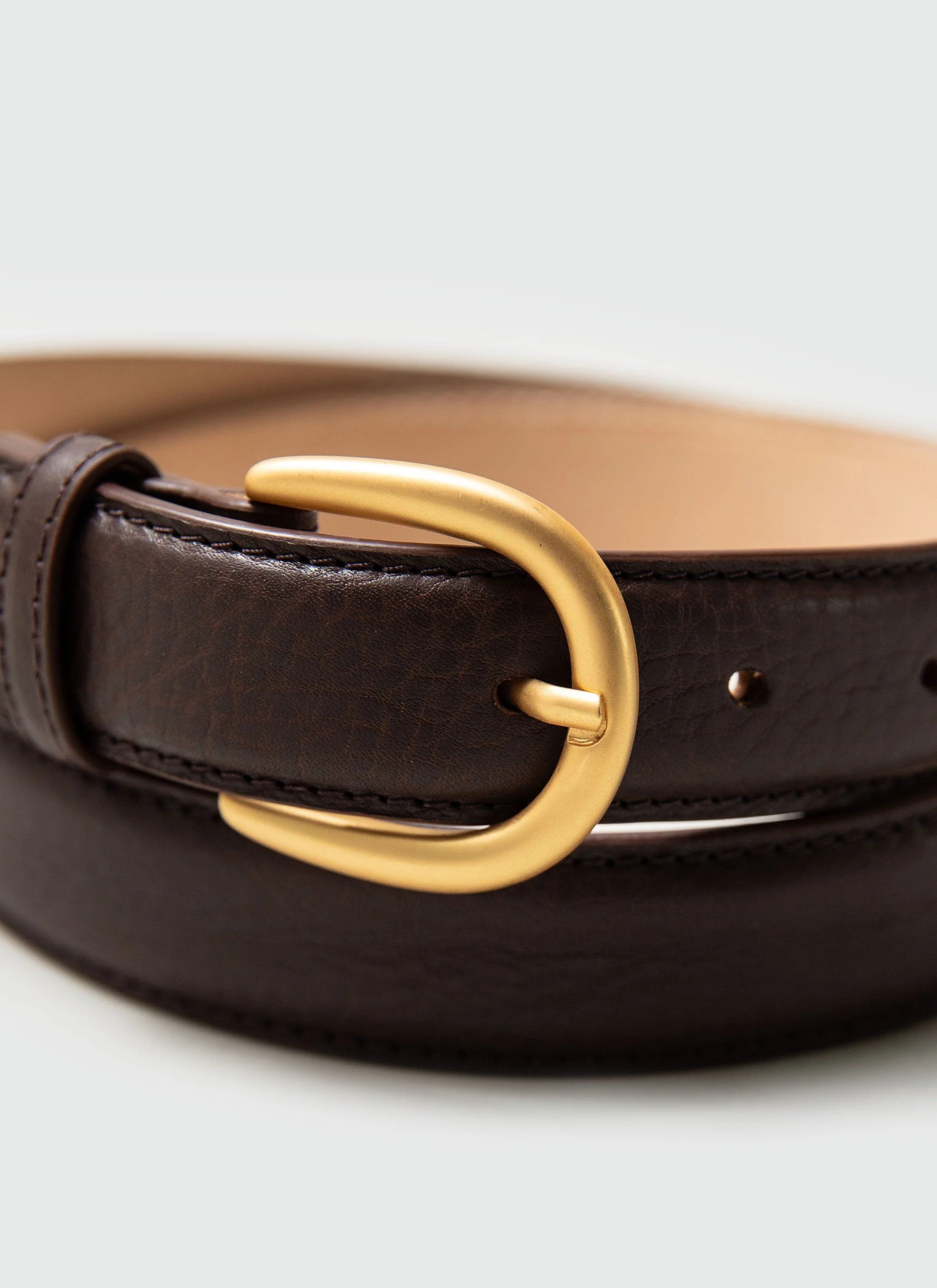 Men's Leather Dress Belt | Brown - Image 2