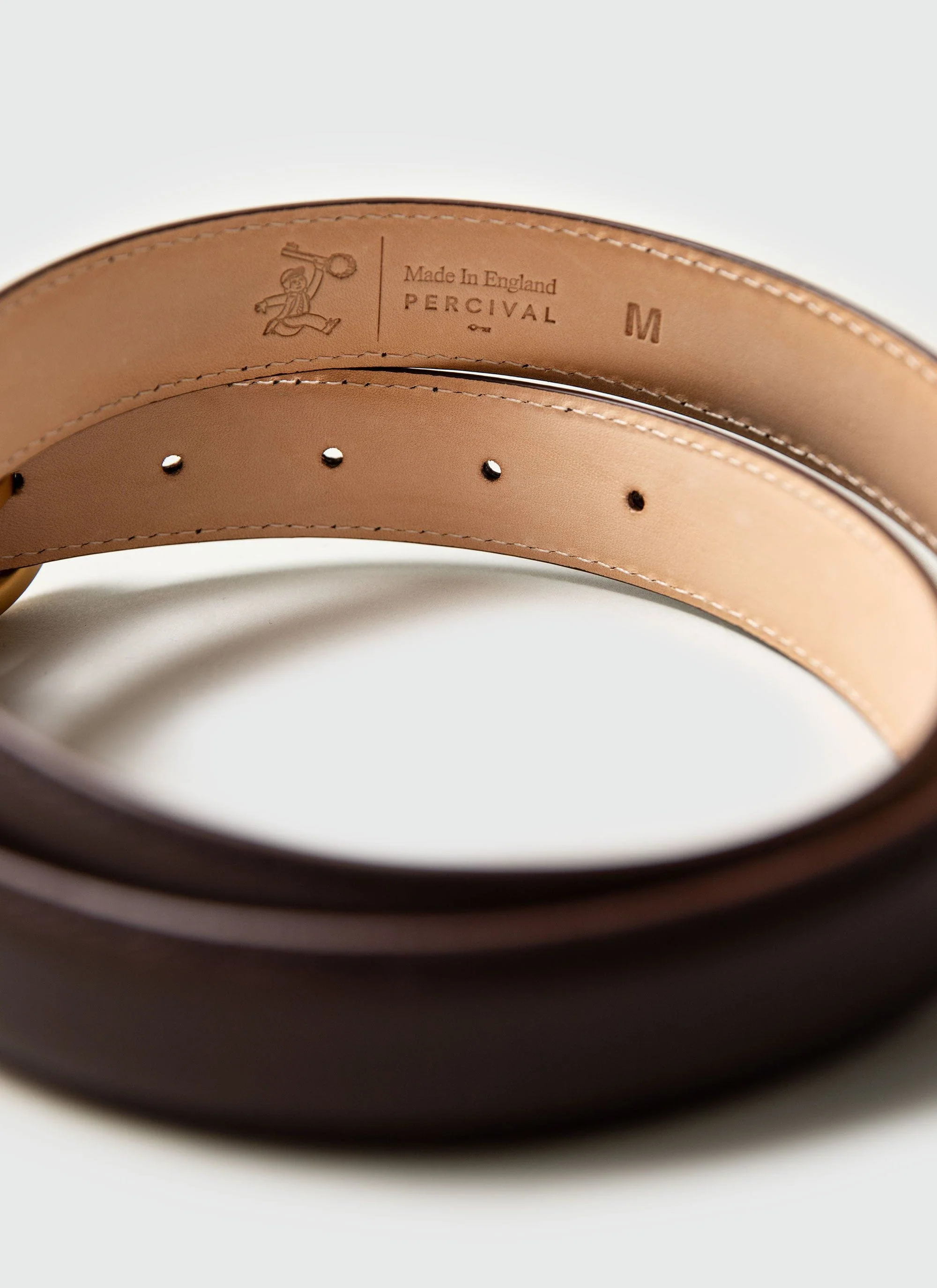 Men's Leather Dress Belt | Brown - Image 3