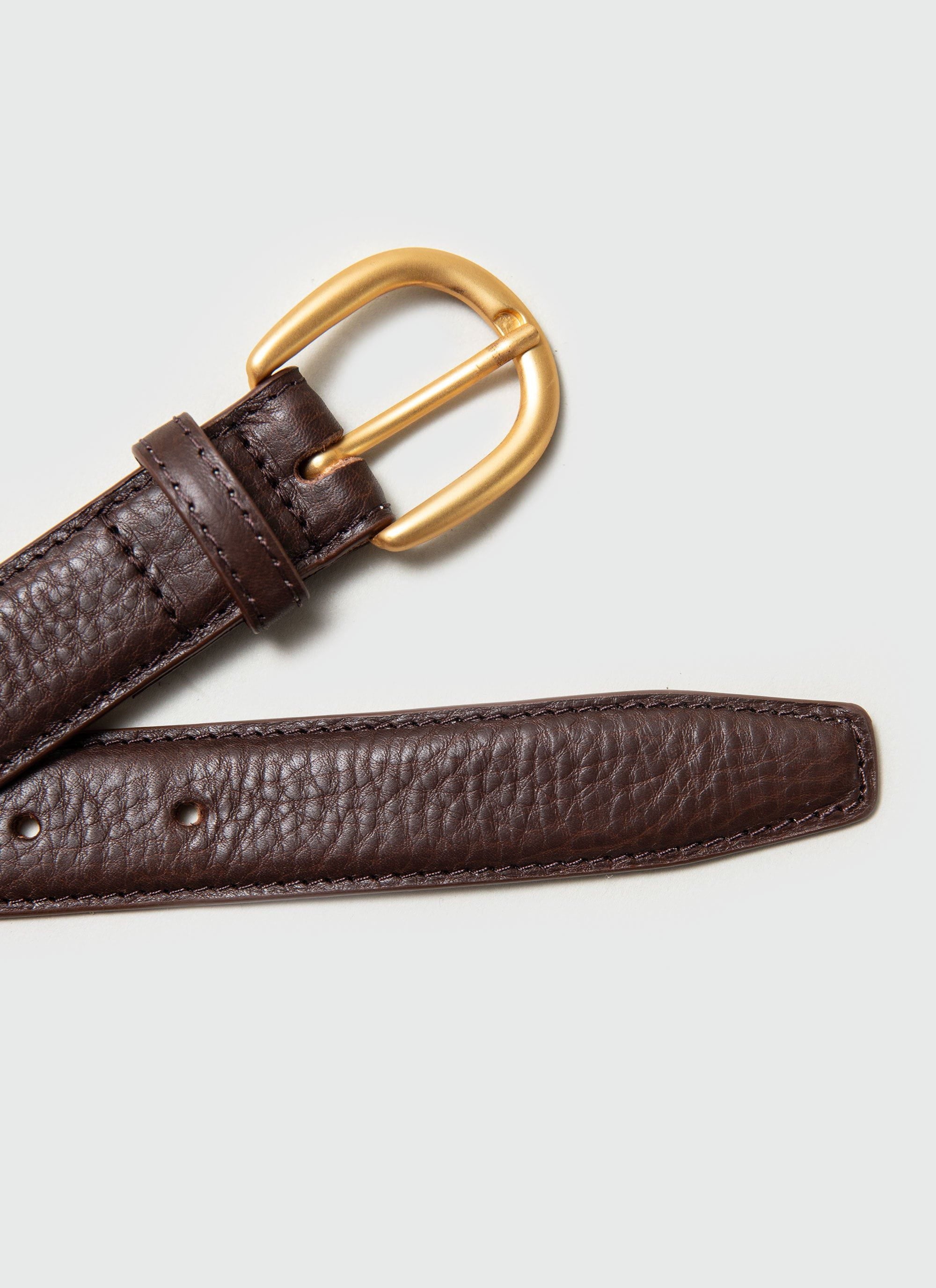 Men's Leather Dress Belt | Brown - Image 4