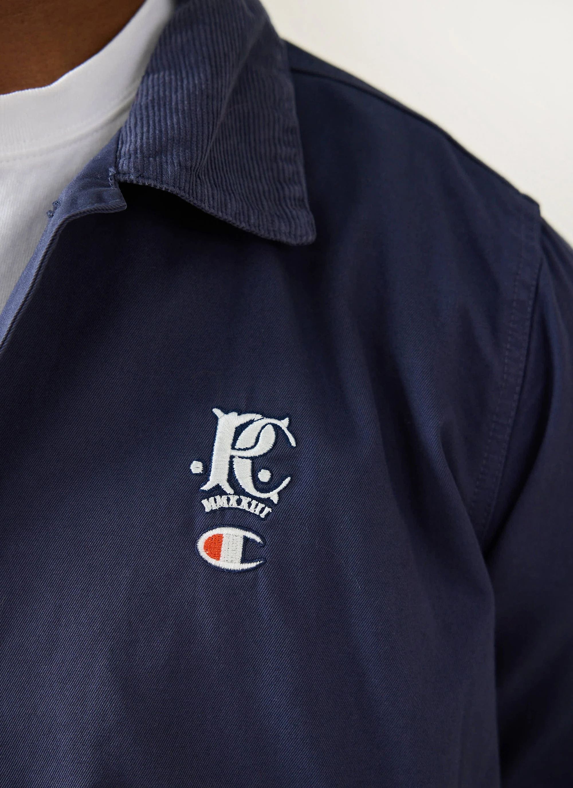 Cord Collar Jacket | Champion x Percival | Navy - Image 7