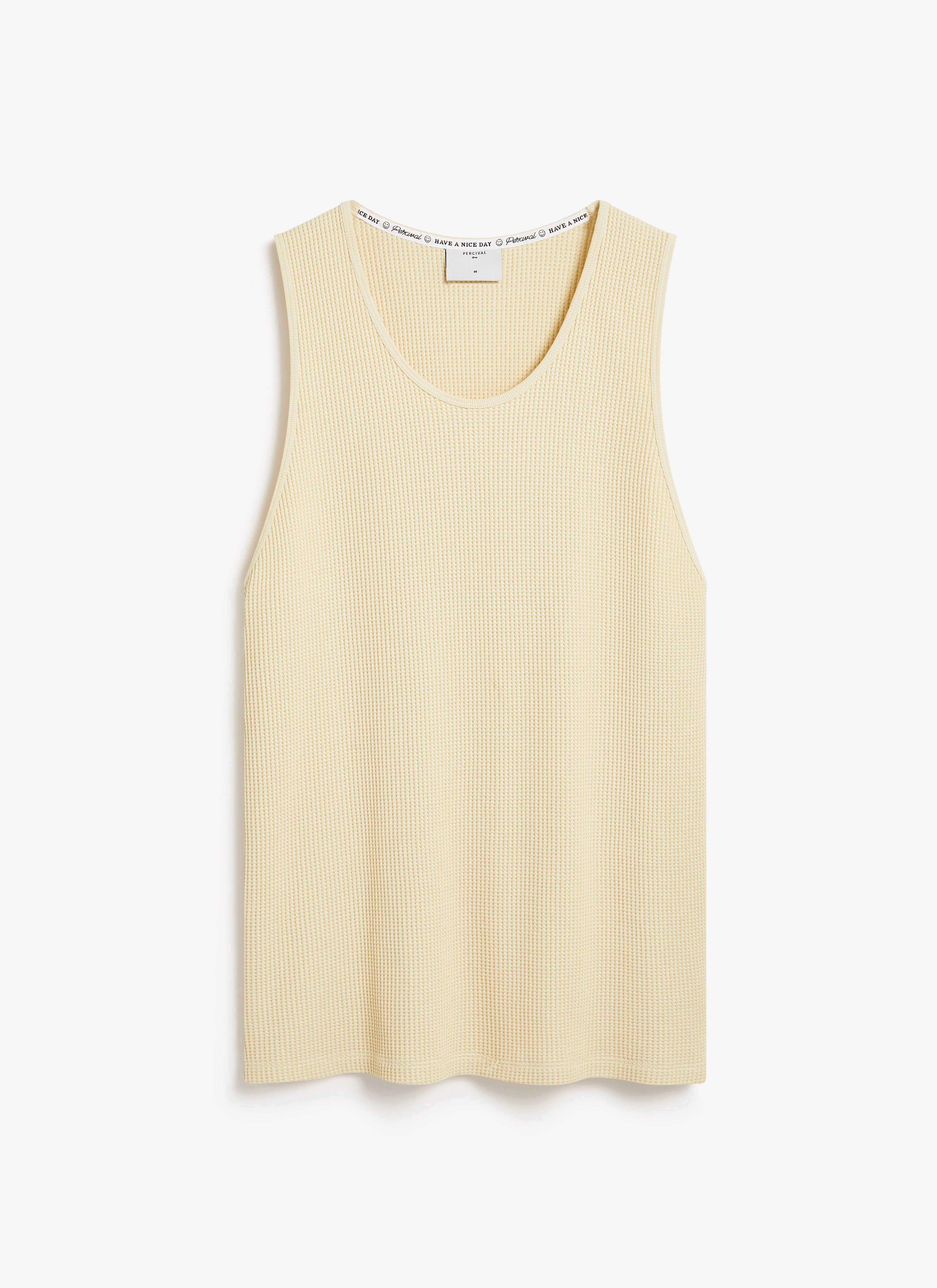 Cotton Waffle Vest | Cream - Image 6
