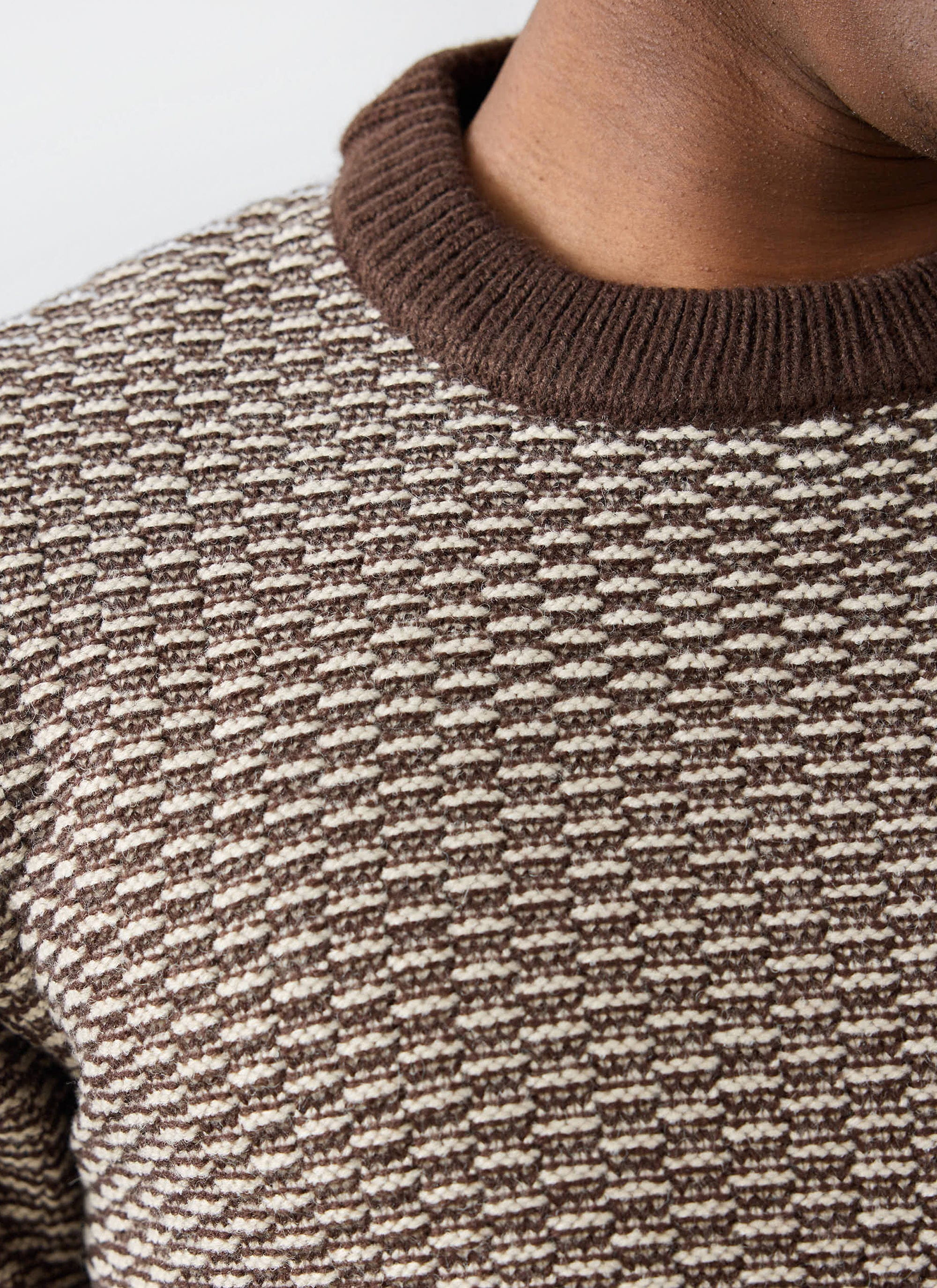 Charlestown Knitted Jumper | Chocolate Beige - Image 4