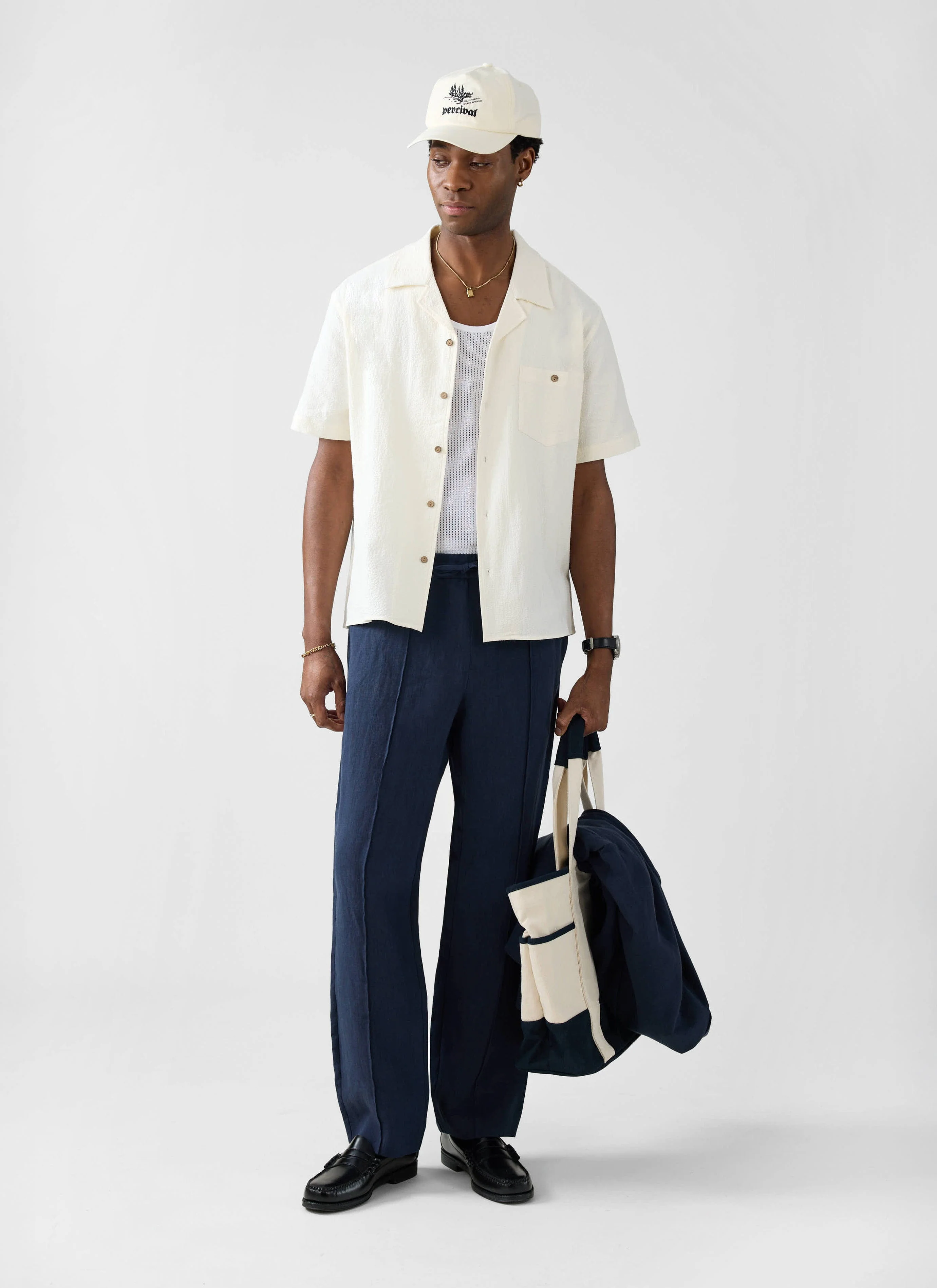 Cuban Shirt | Seersucker | Cream - Image 5