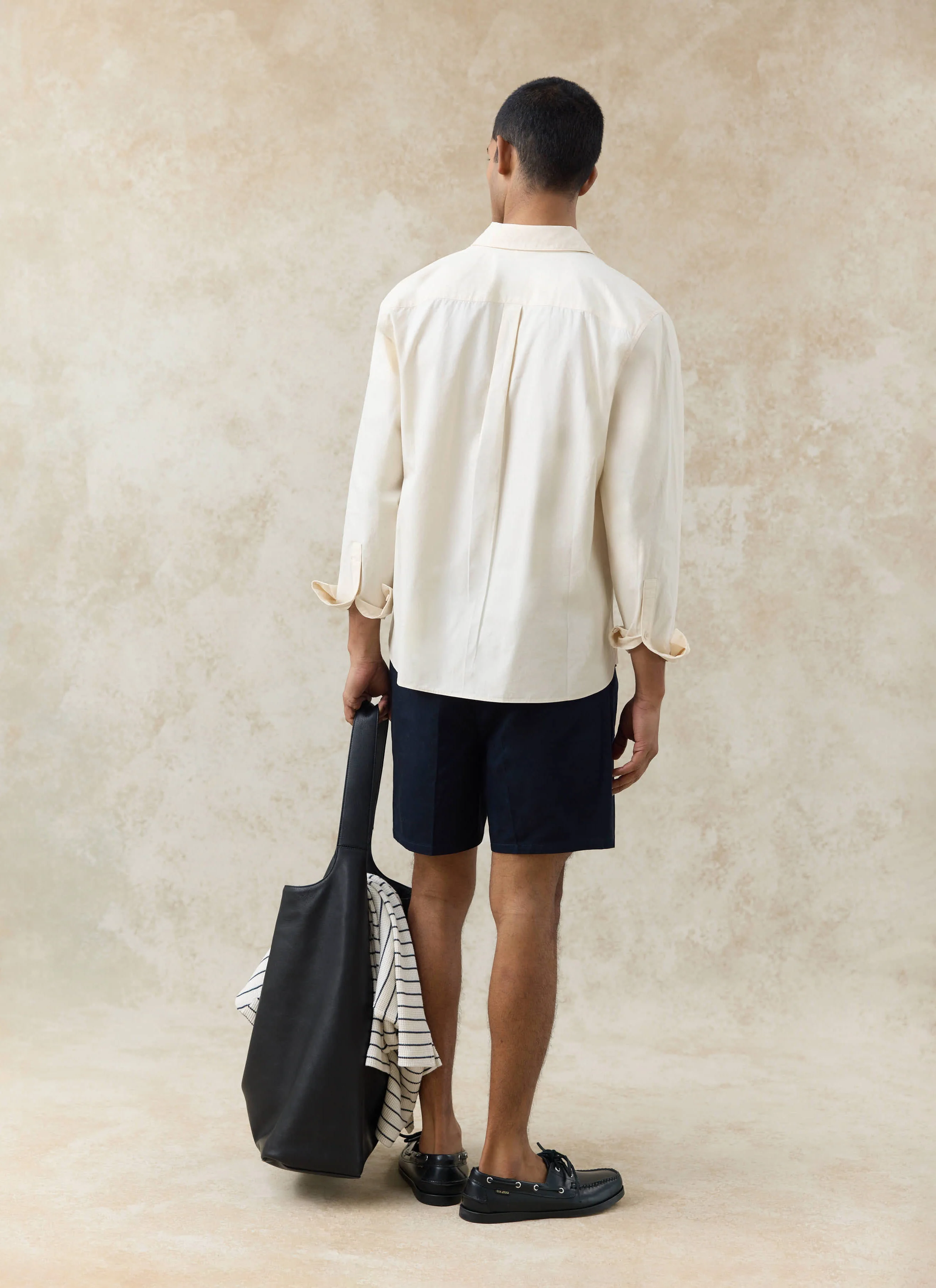 Dali Relaxed Poplin Shirt | Cotton | Cream - Image 3