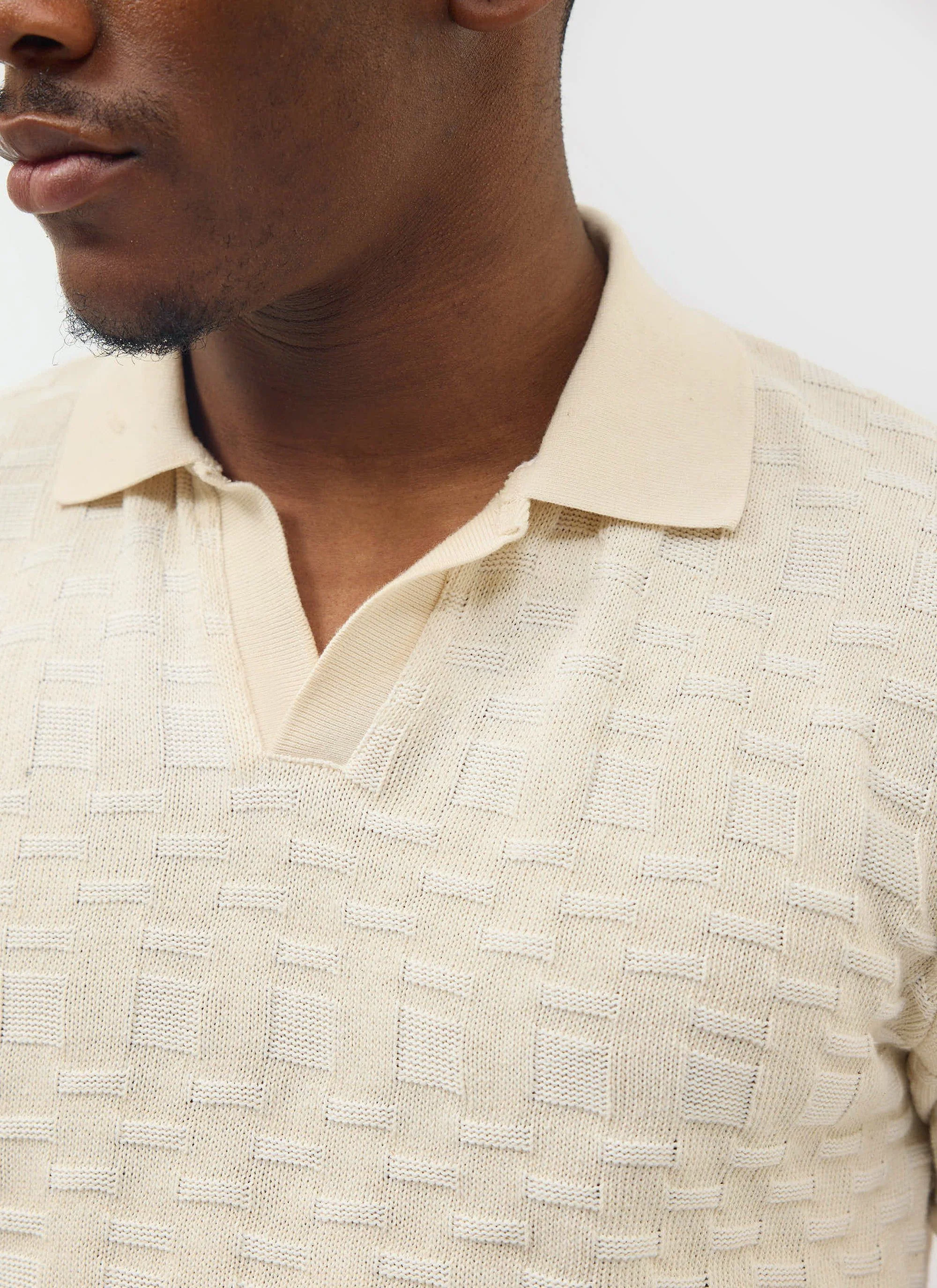 Deck Negroni Knitted Shirt | Cotton | Cream - Image 4