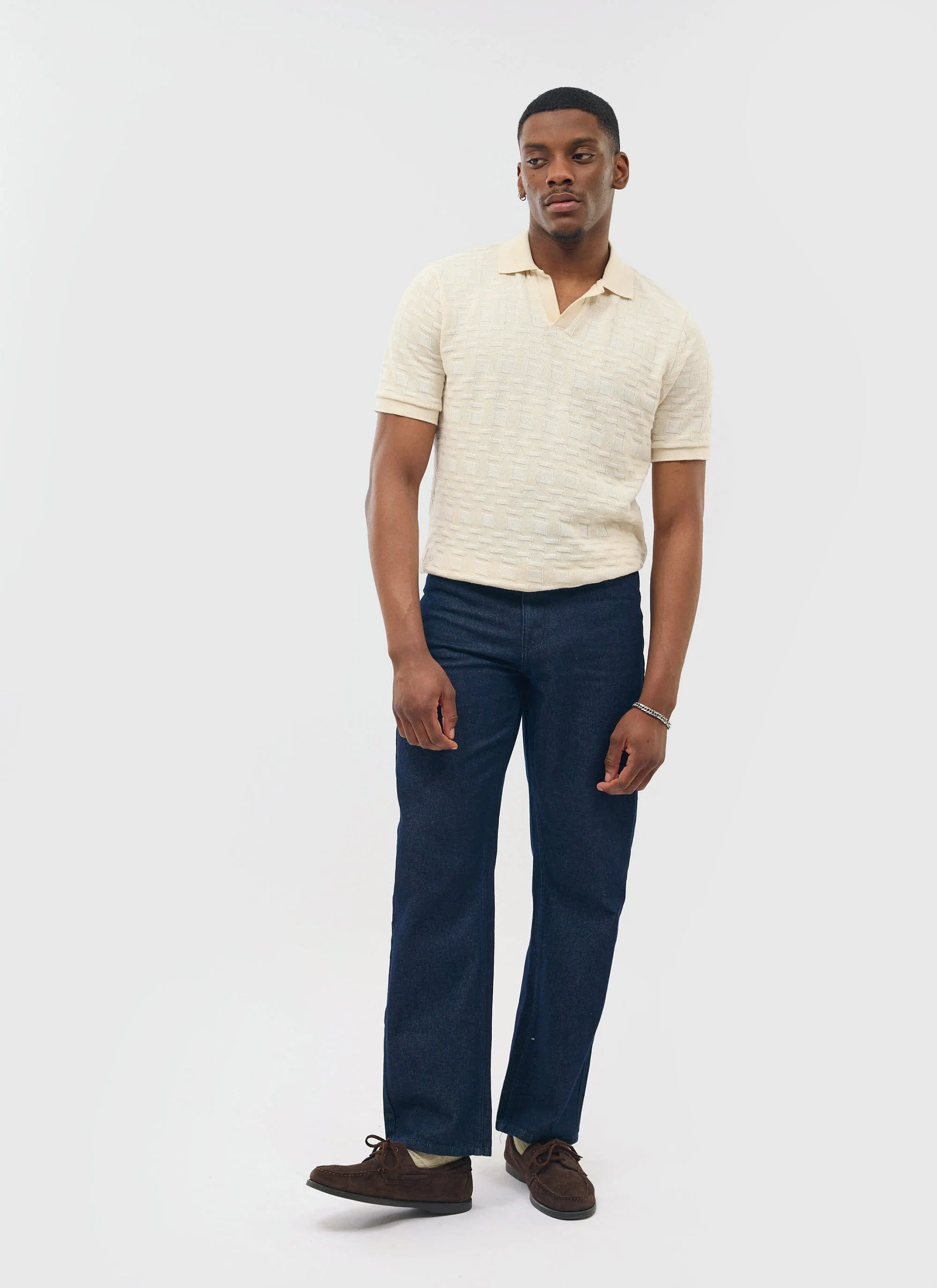 Deck Negroni Knitted Shirt | Cotton | Cream - Image 7