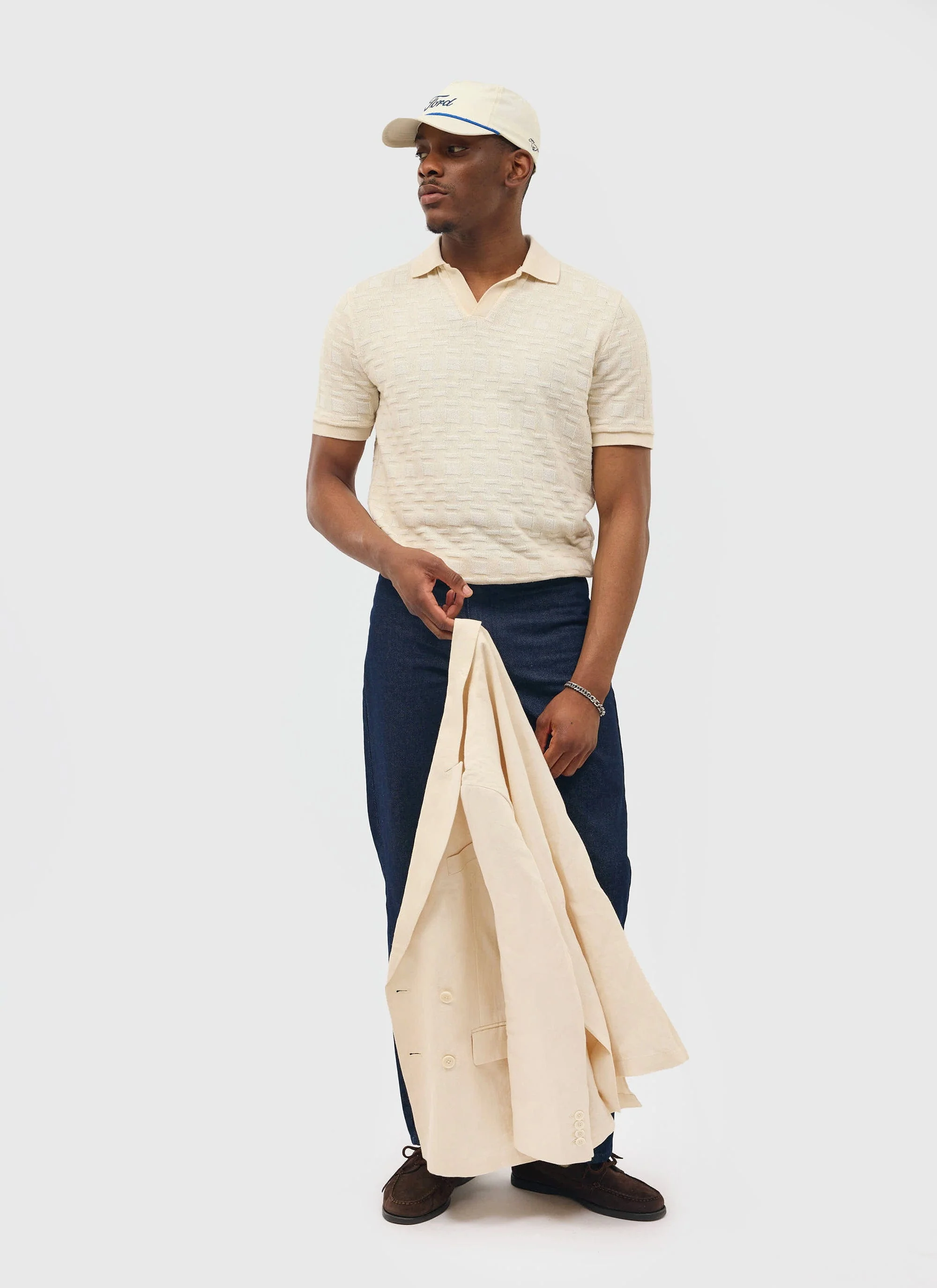 Deck Negroni Knitted Shirt | Cotton | Cream - Image 8