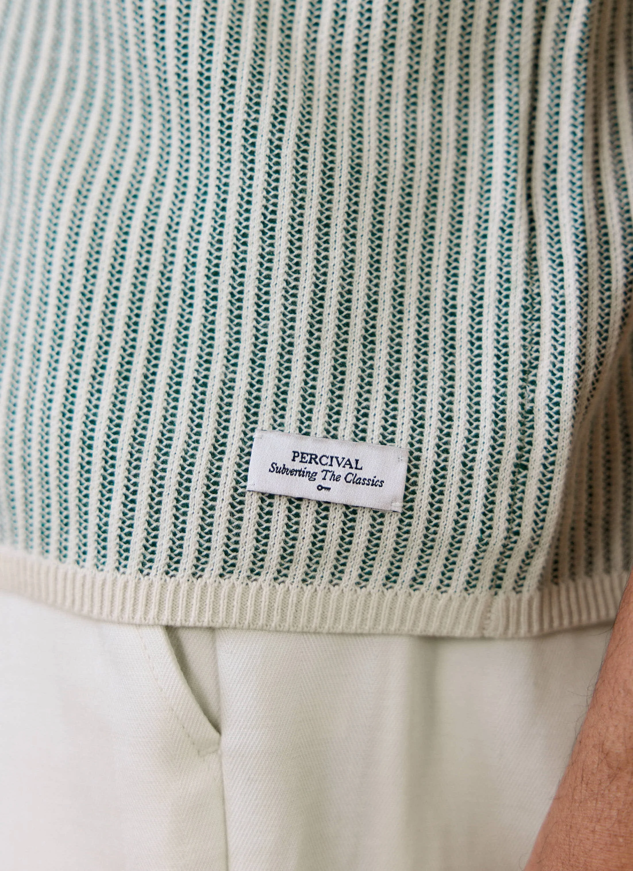 Dixon Knitted Shirt | Cotton | Cream - Image 5