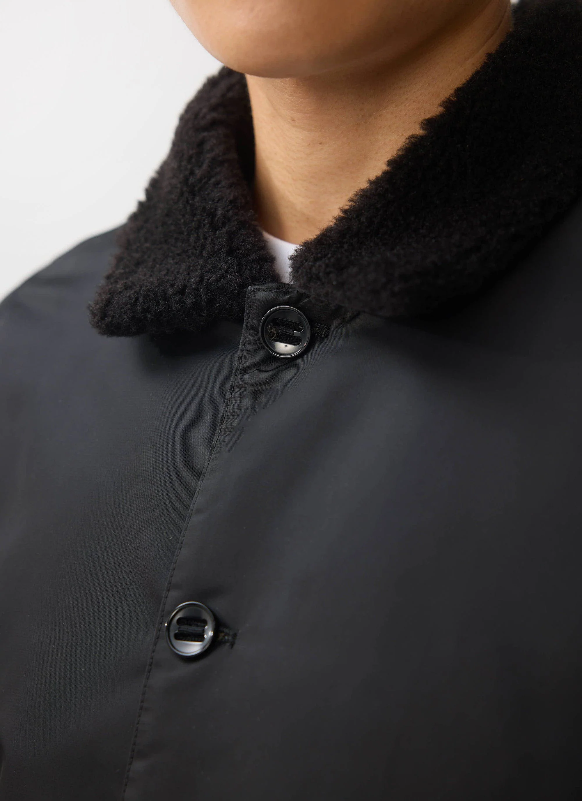 Doppio Bomber Jacket | Nylon | Black - Image 4