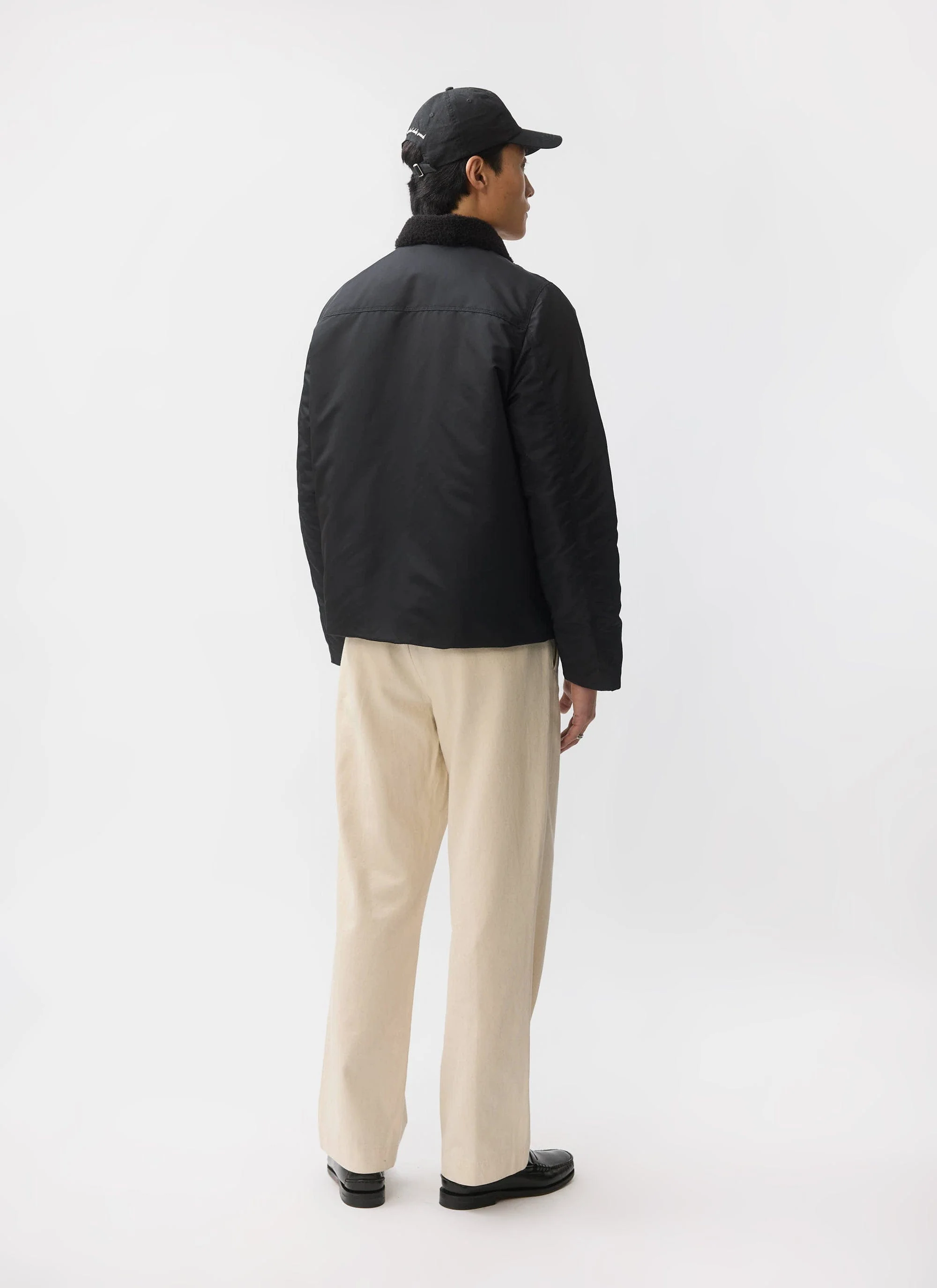 Doppio Bomber Jacket | Nylon | Black - Image 7