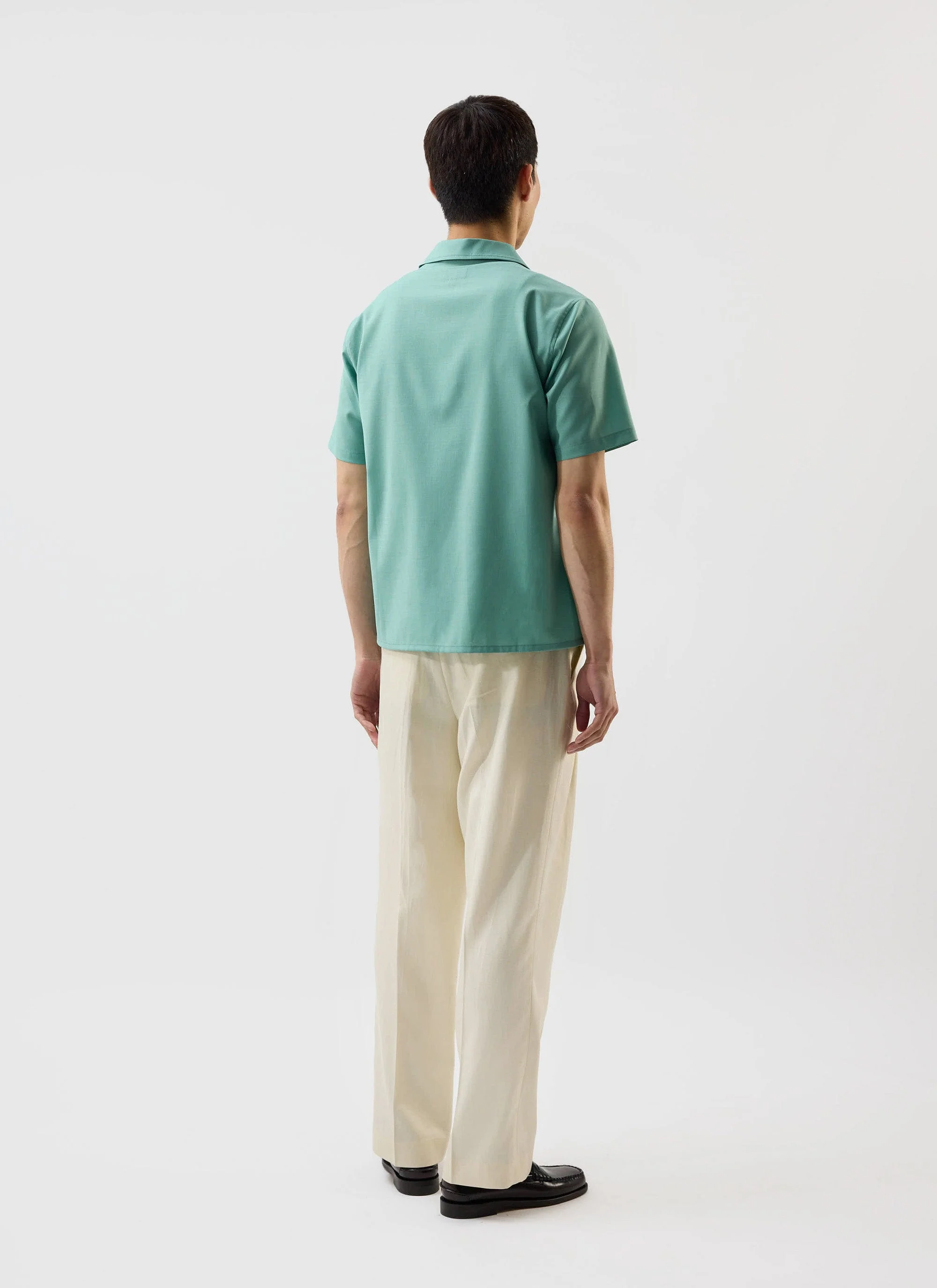 Drape Cuban Shirt | Percival x Warren | Mint Green - Image 4