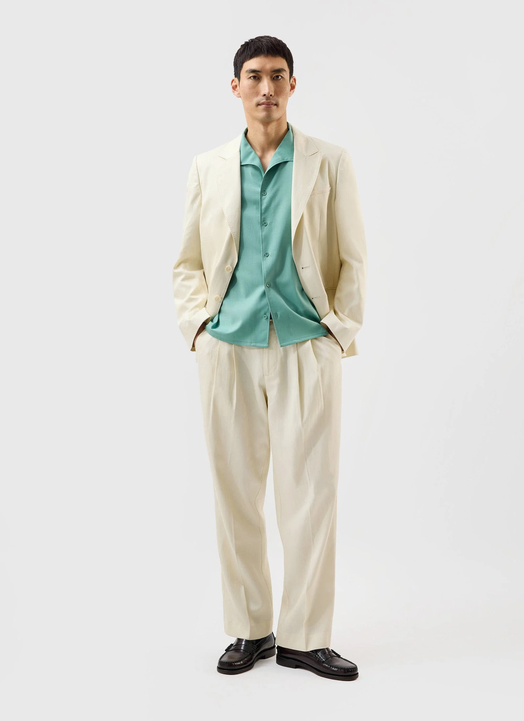 Drape Cuban Shirt | Percival x Warren | Mint Green - Image 5